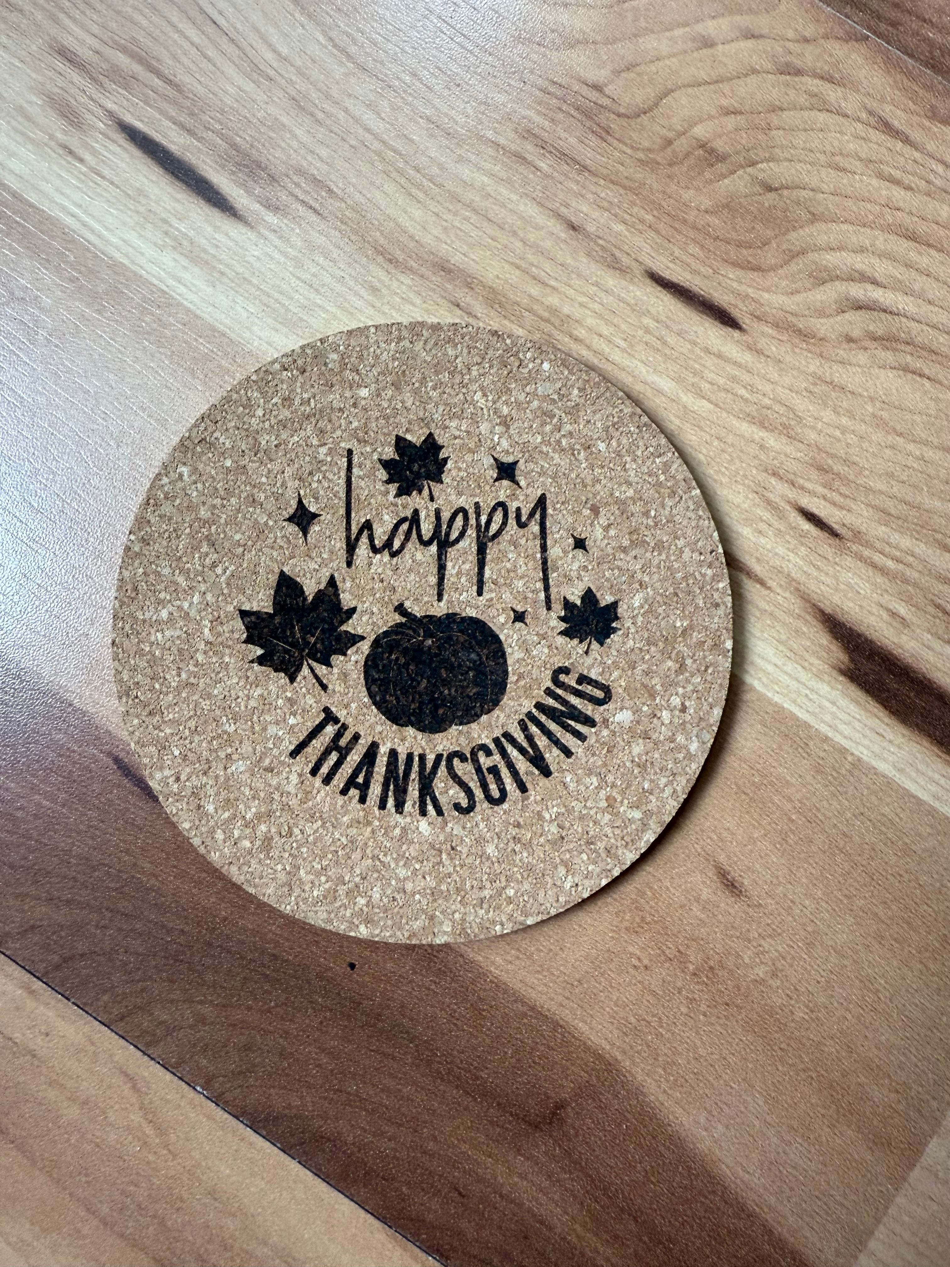 Fall Themed Engraved Coasters