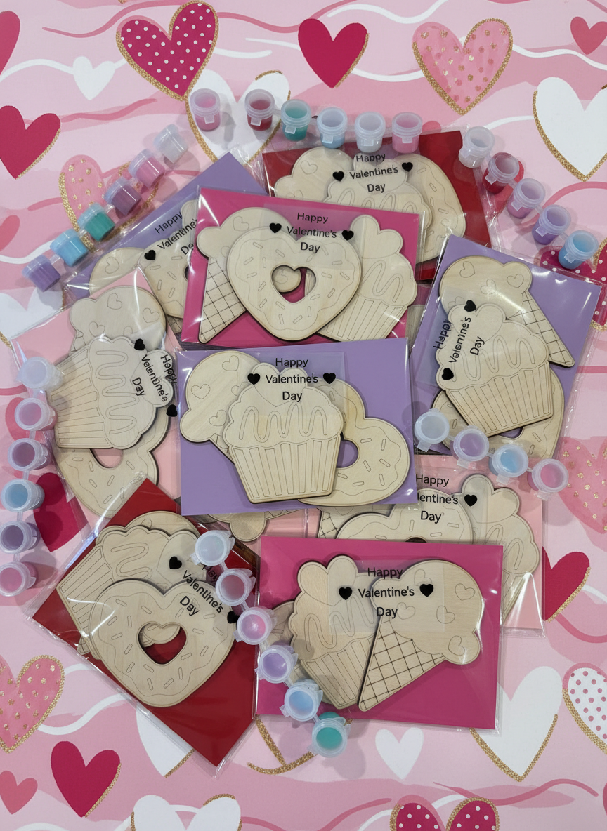 Valentine’s Day Wooden Paint Craft Kit