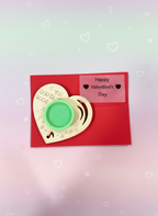 Handmade Wooden Valentine Playdough Kit