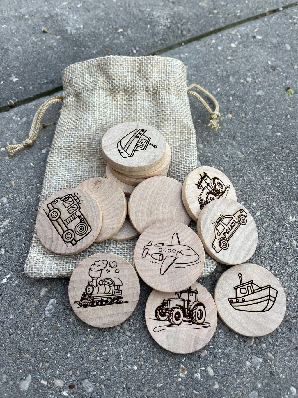 Kids Wooden Matching Game Set – Educational Montessori Toy for Toddlers and Preschoolers