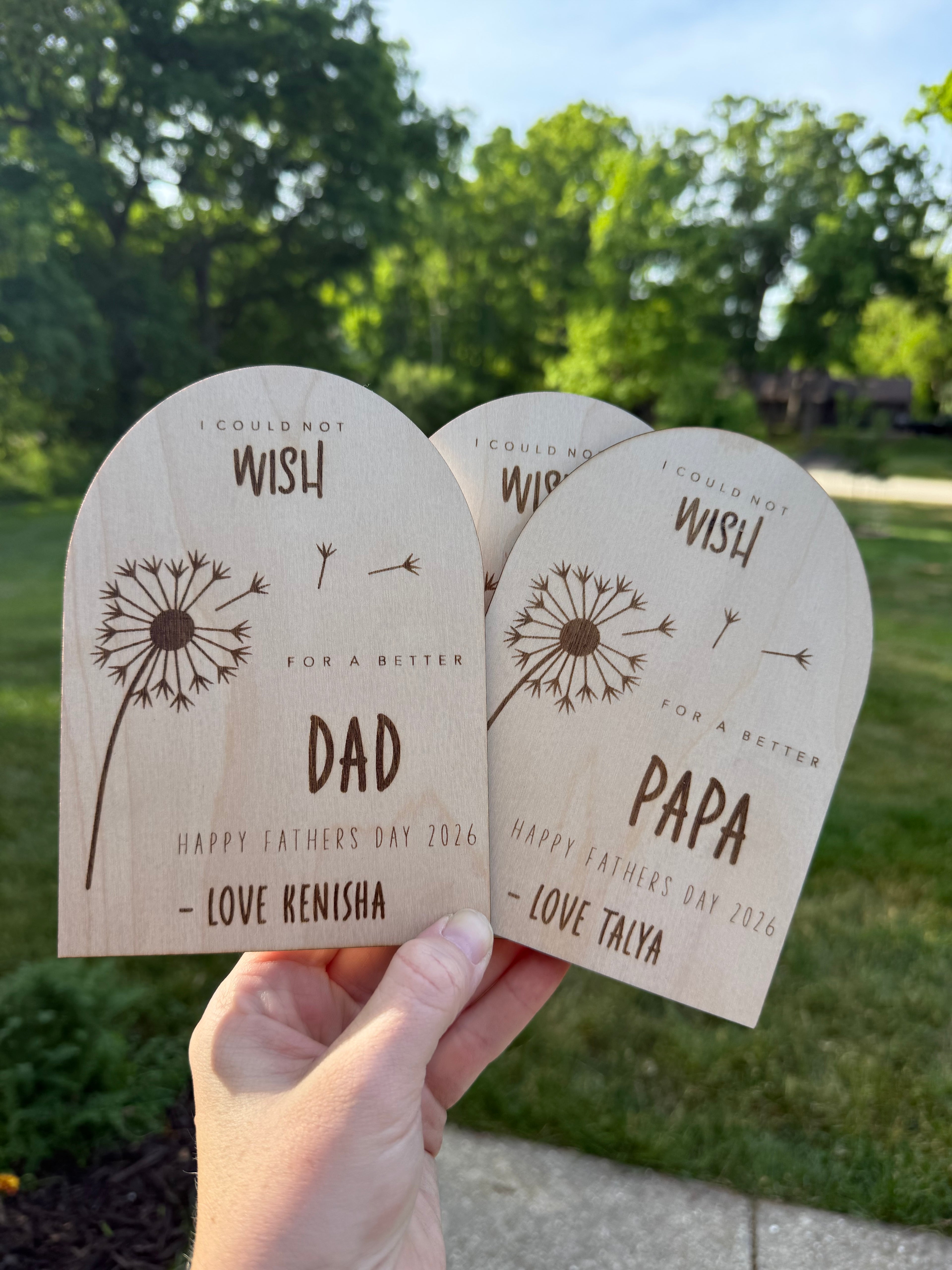 “I Could Not Wish for a Better Daddy” Keepsake 🌼💗