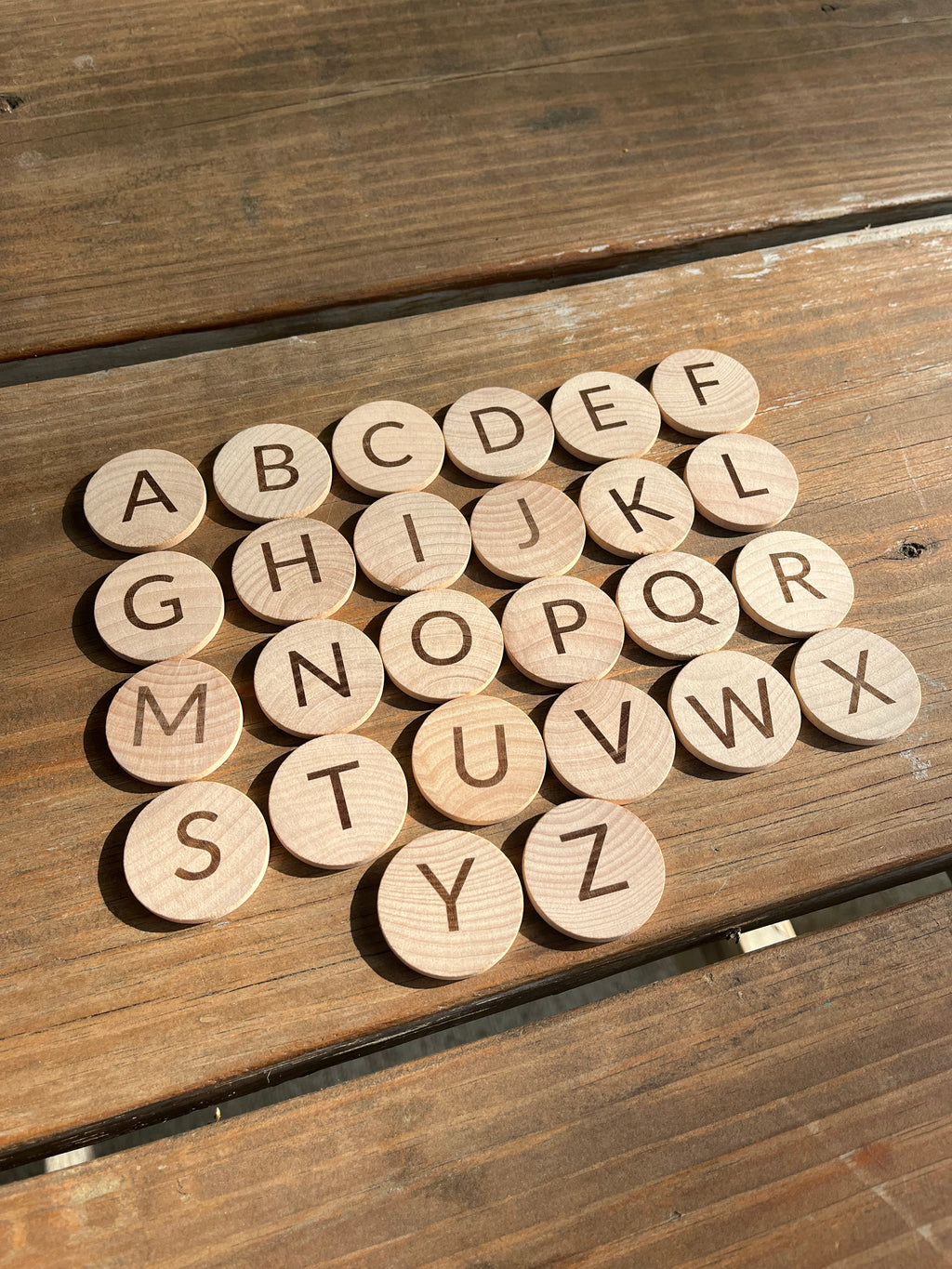 Kids Wooden Alphabet Game Set – Uppercase & Lowercase Letter Matching Toy for Early Learning (Ages 2-6)