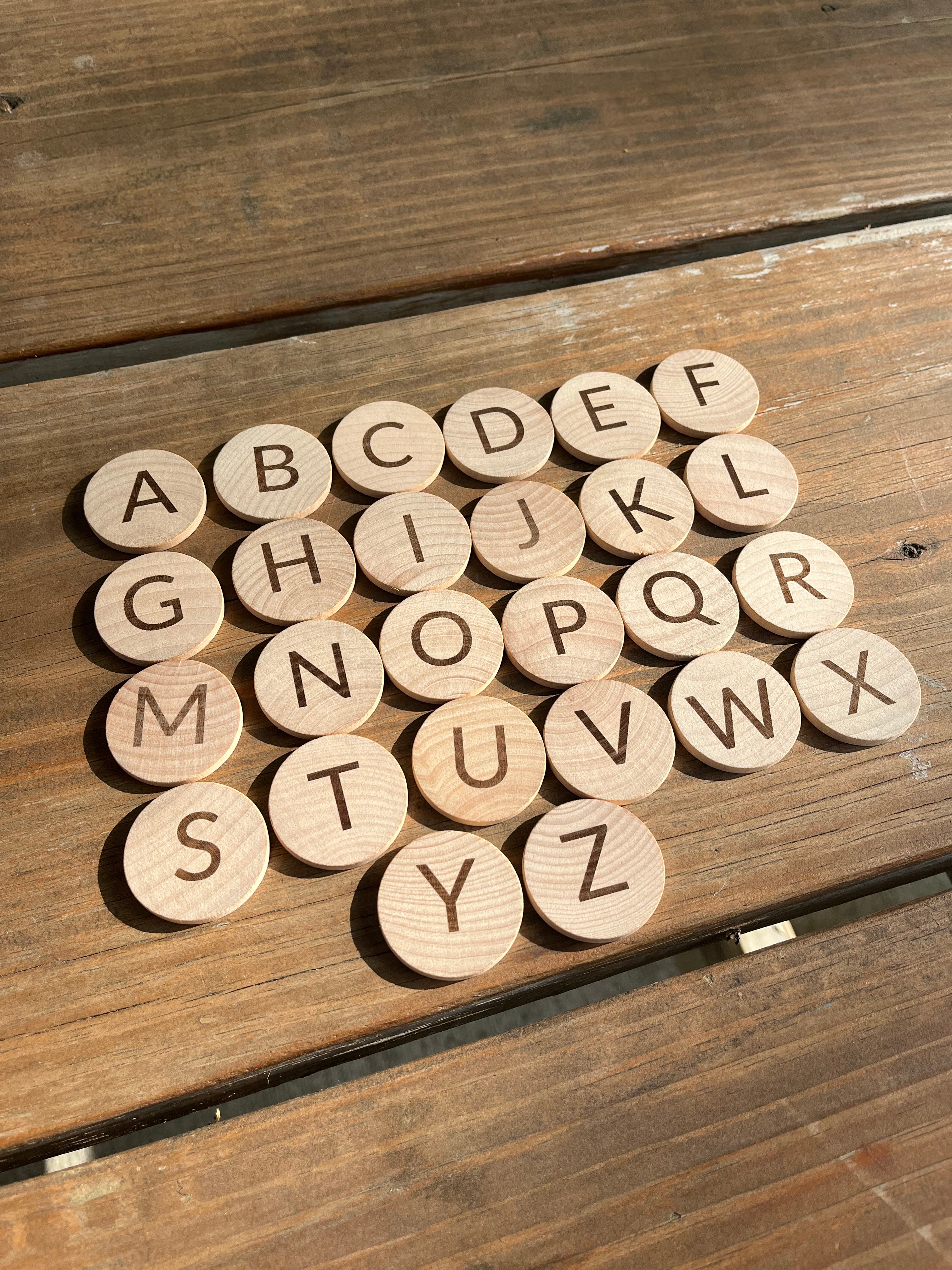 Kids Wooden Alphabet Game Set – Uppercase & Lowercase Letter Matching Toy for Early Learning (Ages 2-6)