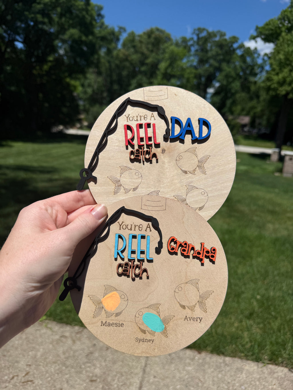 You're a Reel Catch Father's Day Fingerprint Plaque