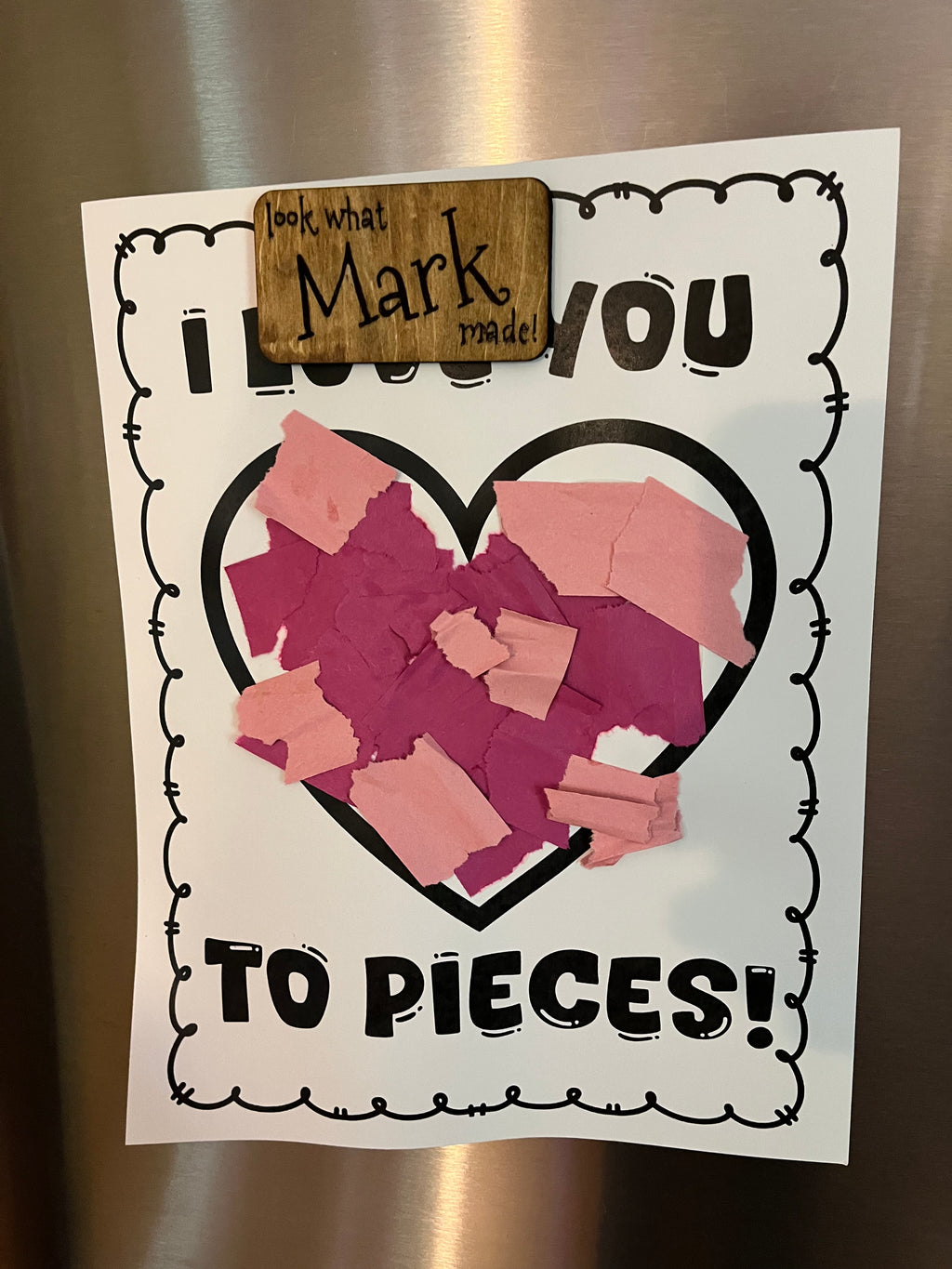Custom Engraved "Look What (Name) Made" Fridge Magnet