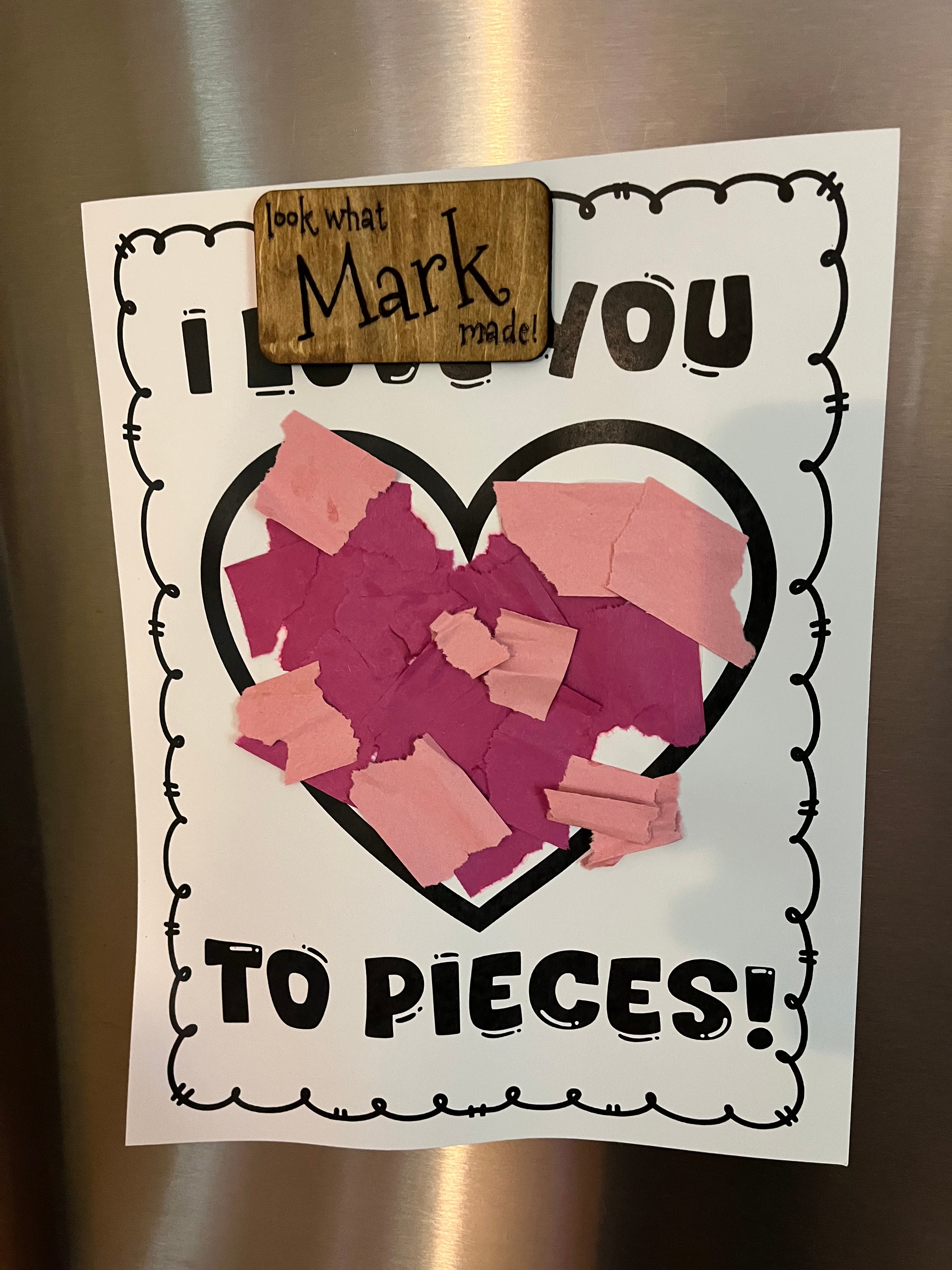 Custom Engraved "Look What (Name) Made" Fridge Magnet
