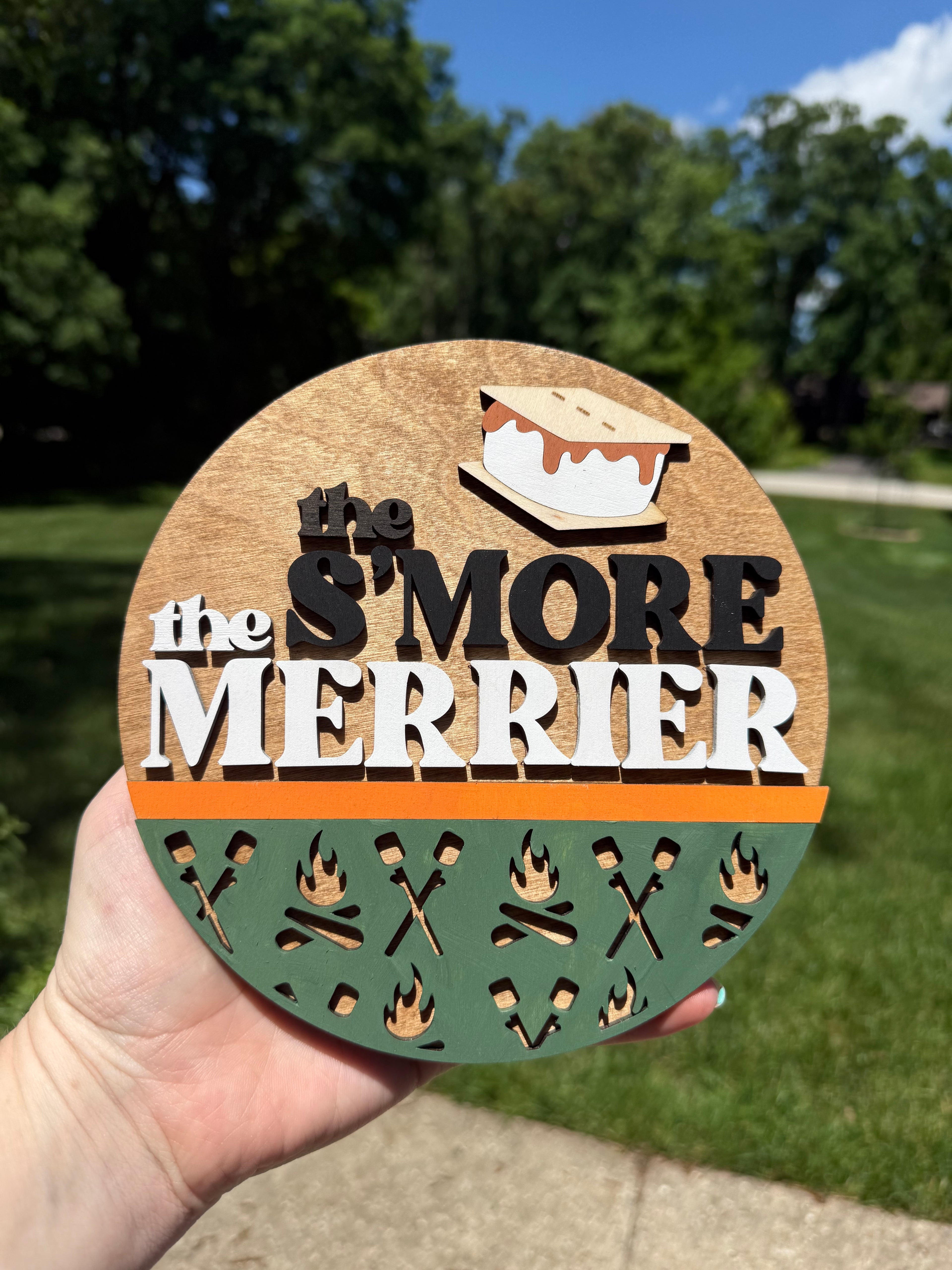The S'More Merrier Mini Round Sign Craft Kit 🔥🍫🏕️