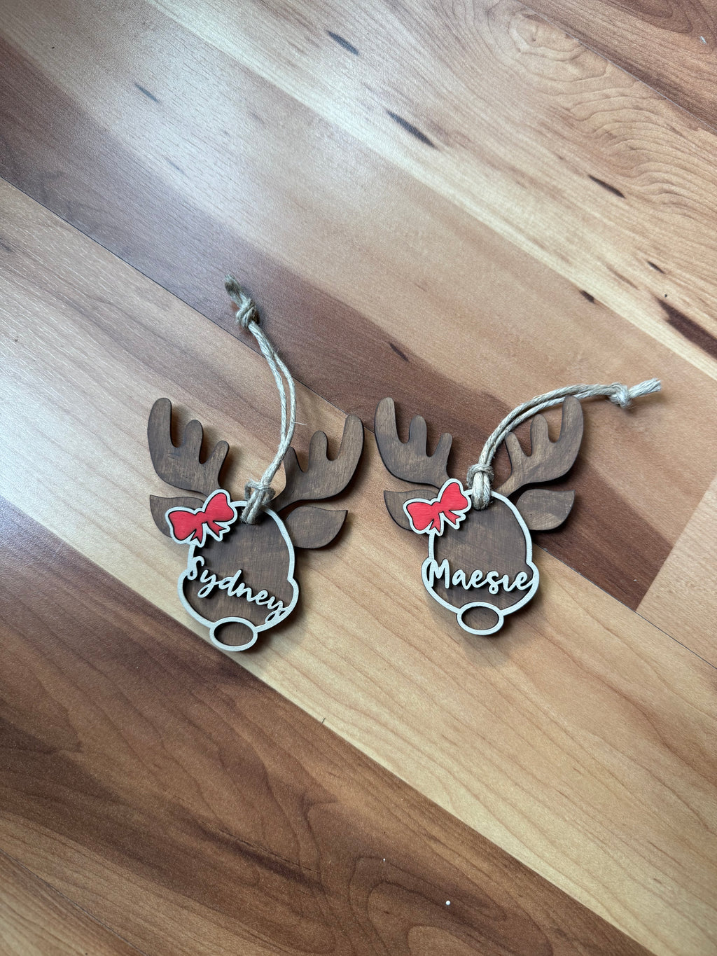 Reindeer Name Ornament