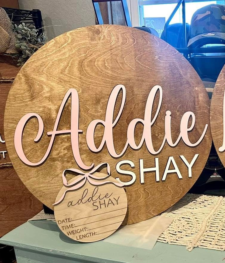 Custom Baby Name Nursery Decor