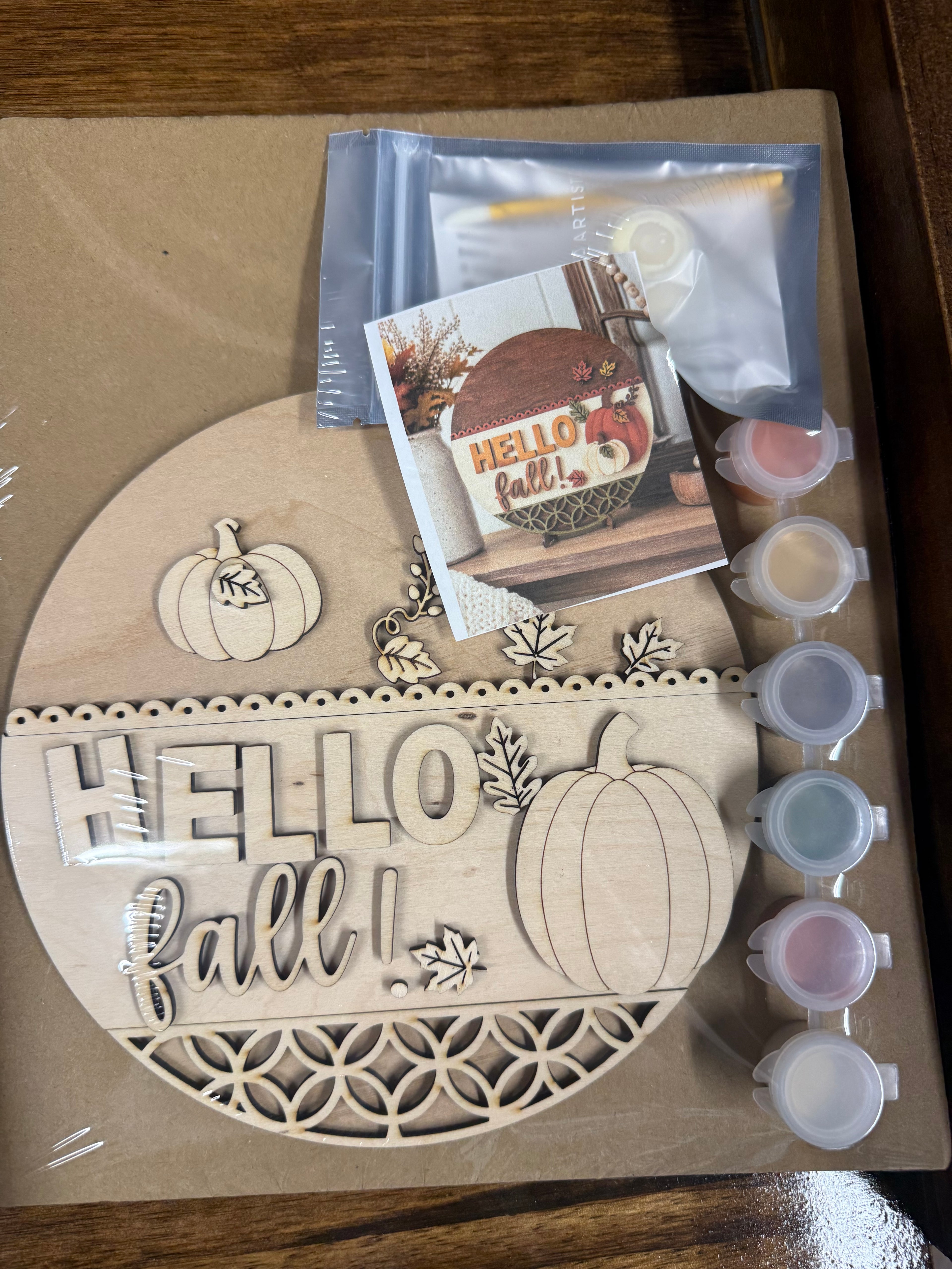 Hello Fall Round Mini Kit