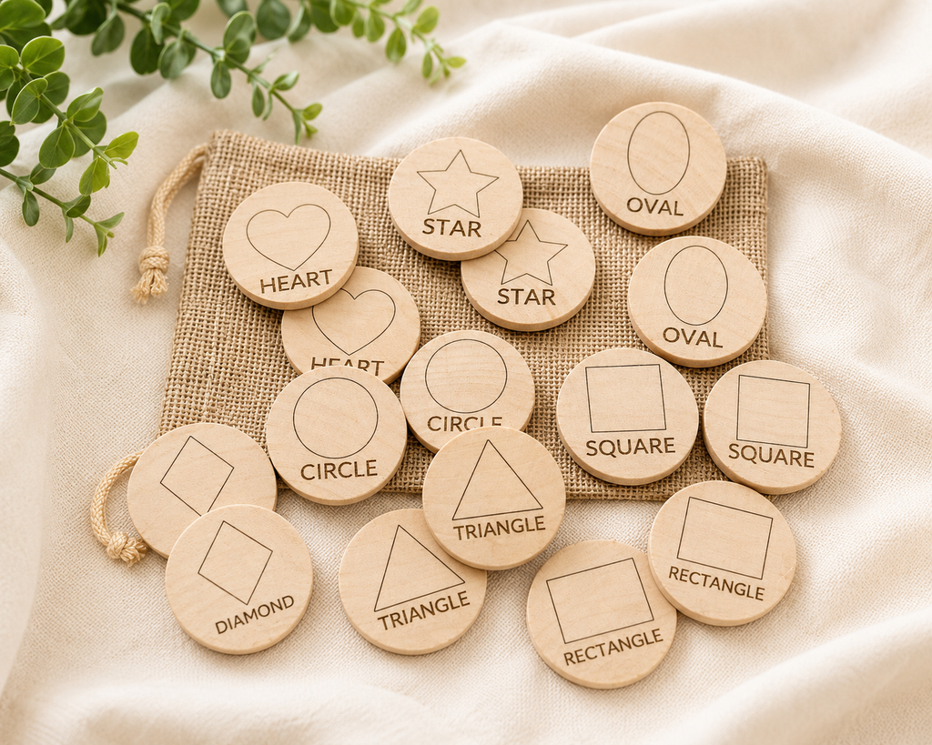Kids Wooden Matching Game Set – Educational Montessori Toy for Toddlers and Preschoolers