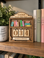 Personalized Book Counter Sign
