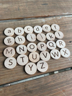 Kids Wooden Alphabet Game Set – Uppercase & Lowercase Letter Matching Toy for Early Learning (Ages 2-6)