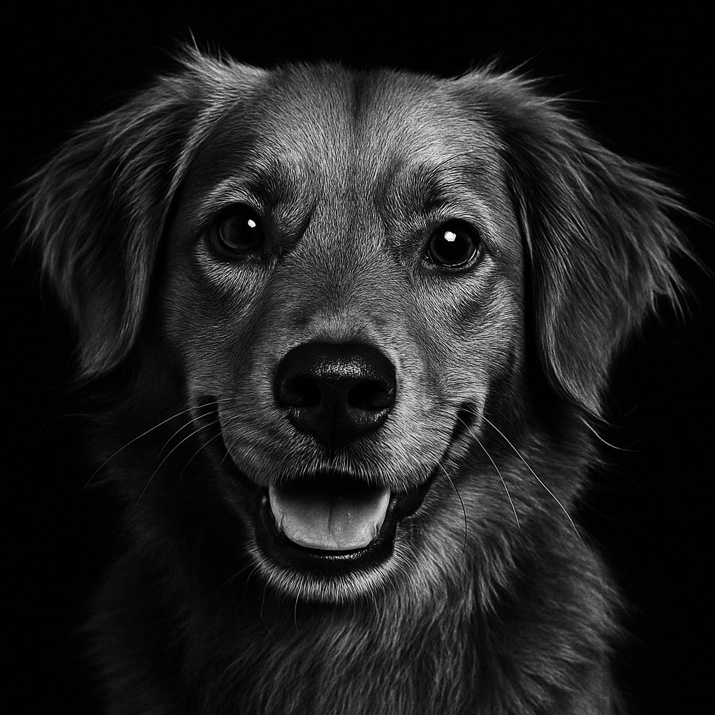 Black & White Pet Canvas