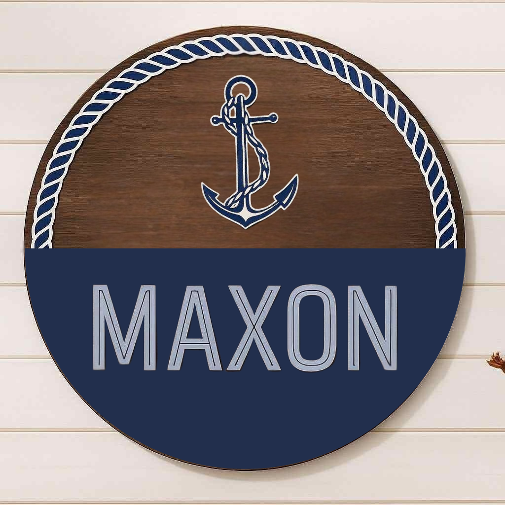 Nautical Nursery Name Sign