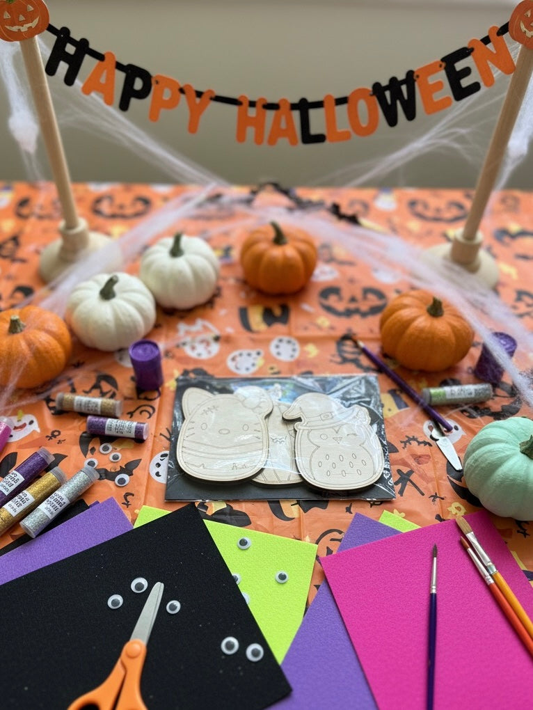 Halloween Squish Mallow Coloring/Painting Craft – 3 Piece Pack