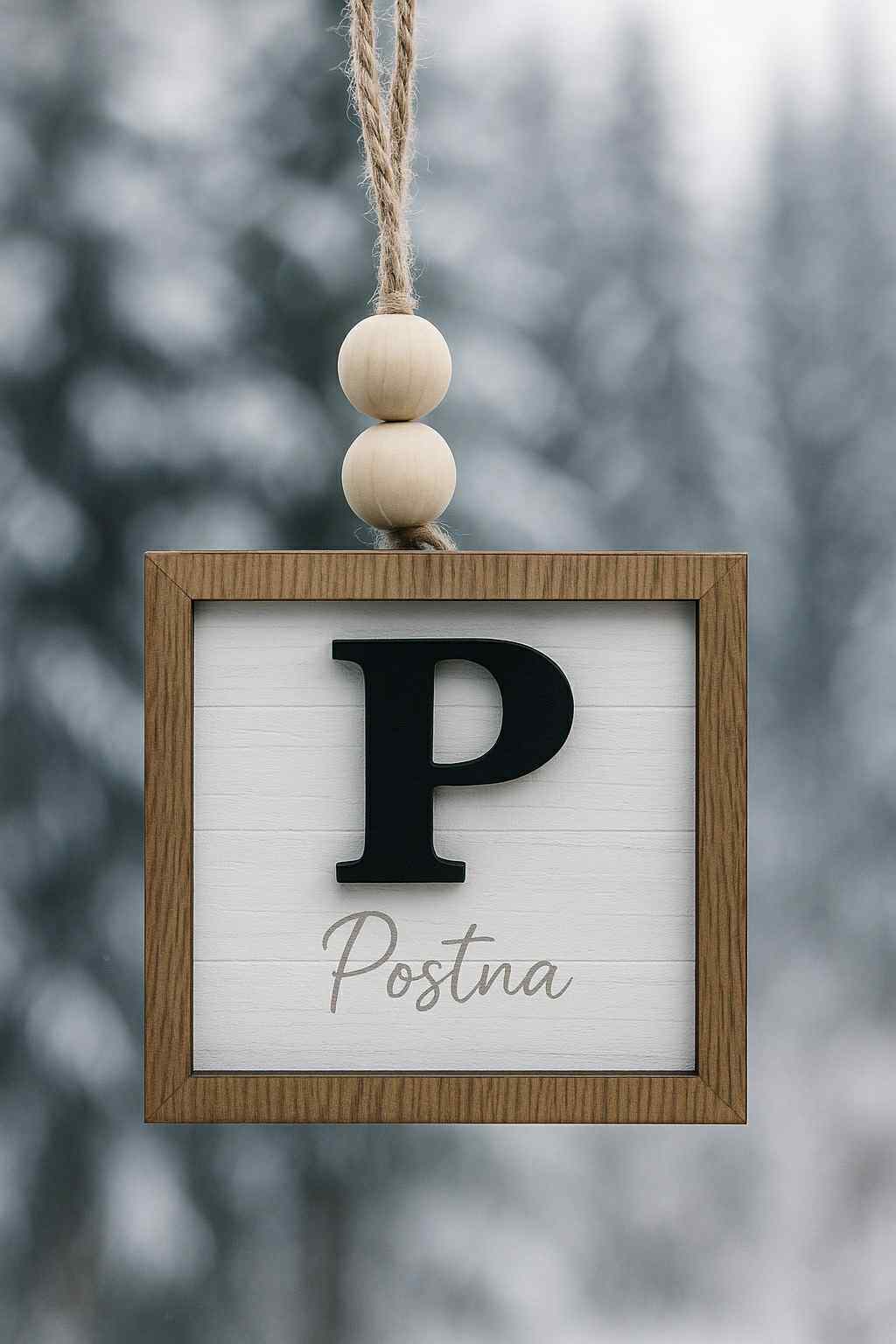 Monogram Last Name Ornament