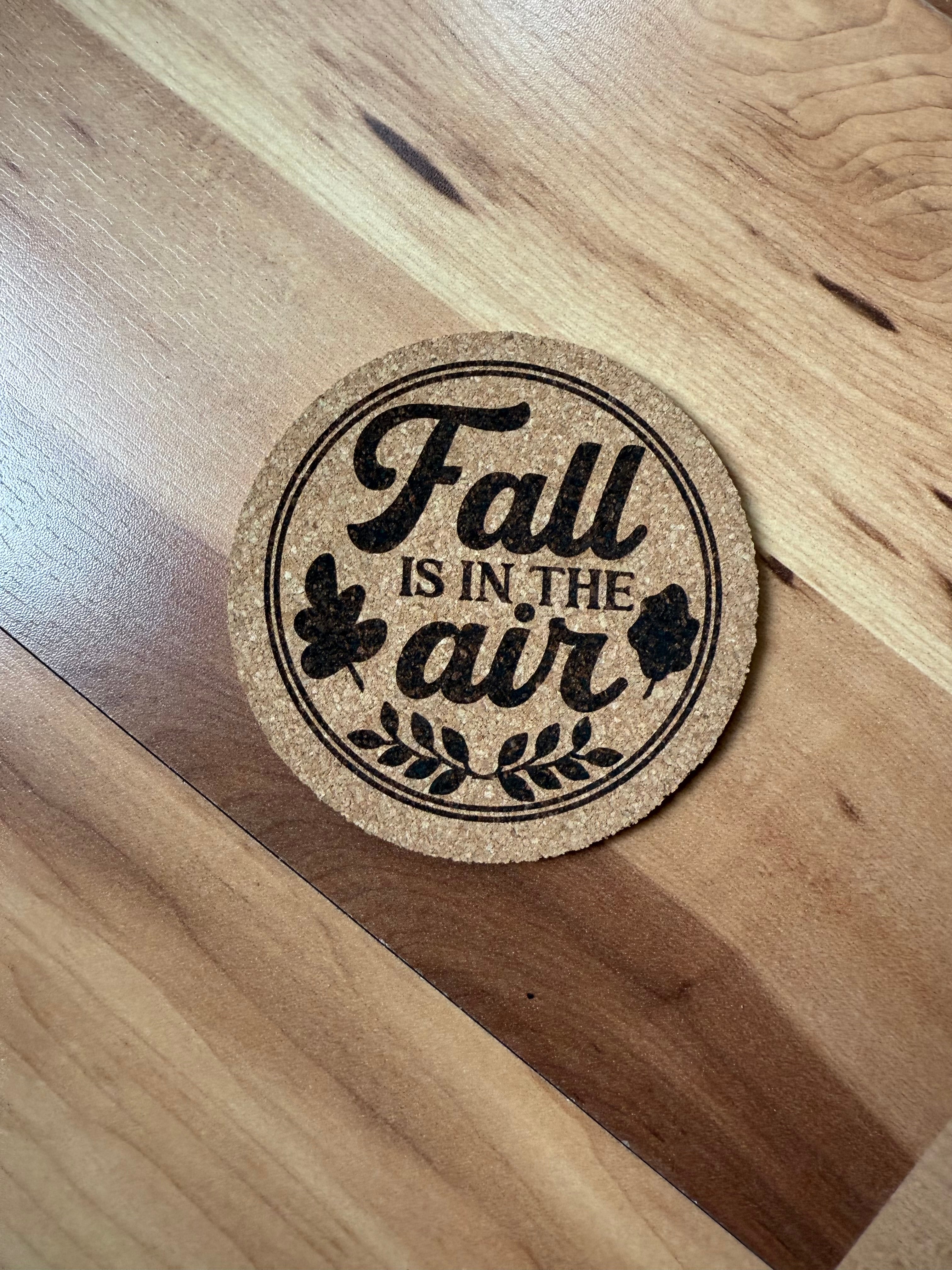 Fall Themed Engraved Coasters