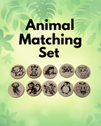 Kids Wooden Matching Game Set – Educational Montessori Toy for Toddlers and Preschoolers