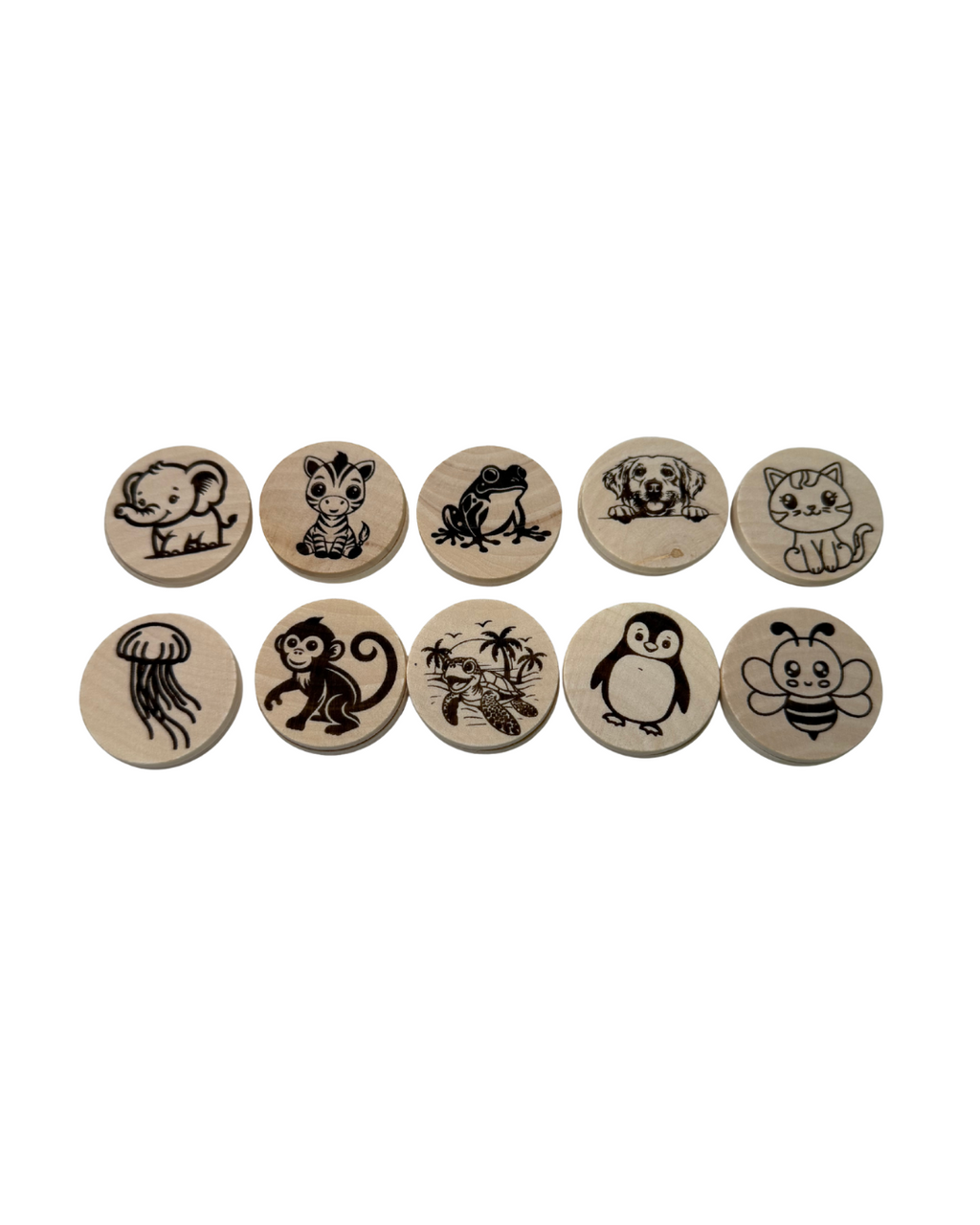 Kids Wooden Matching Game Set – Educational Montessori Toy for Toddlers and Preschoolers