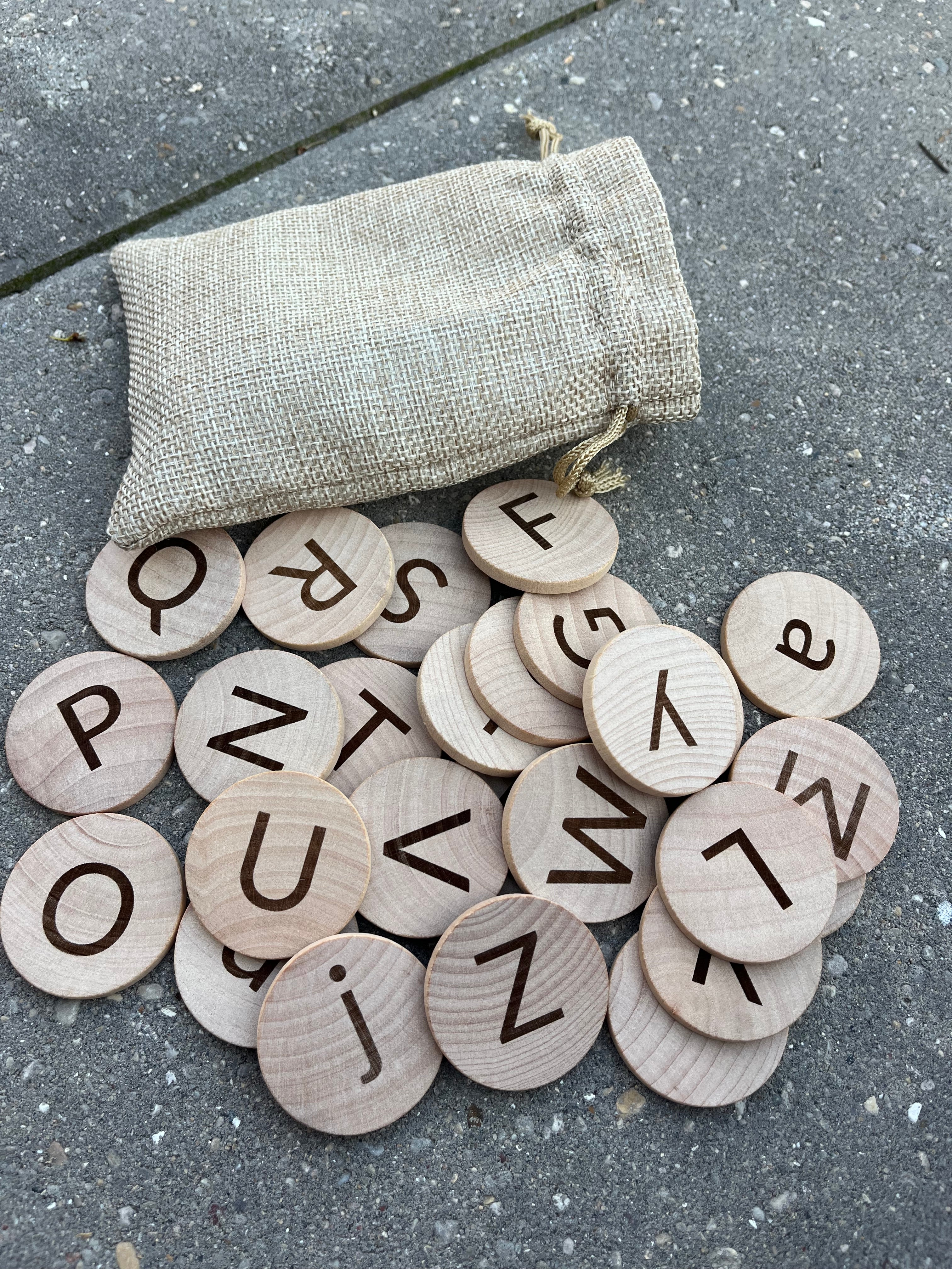 Kids Wooden Alphabet Game Set – Uppercase & Lowercase Letter Matching Toy for Early Learning (Ages 2-6)