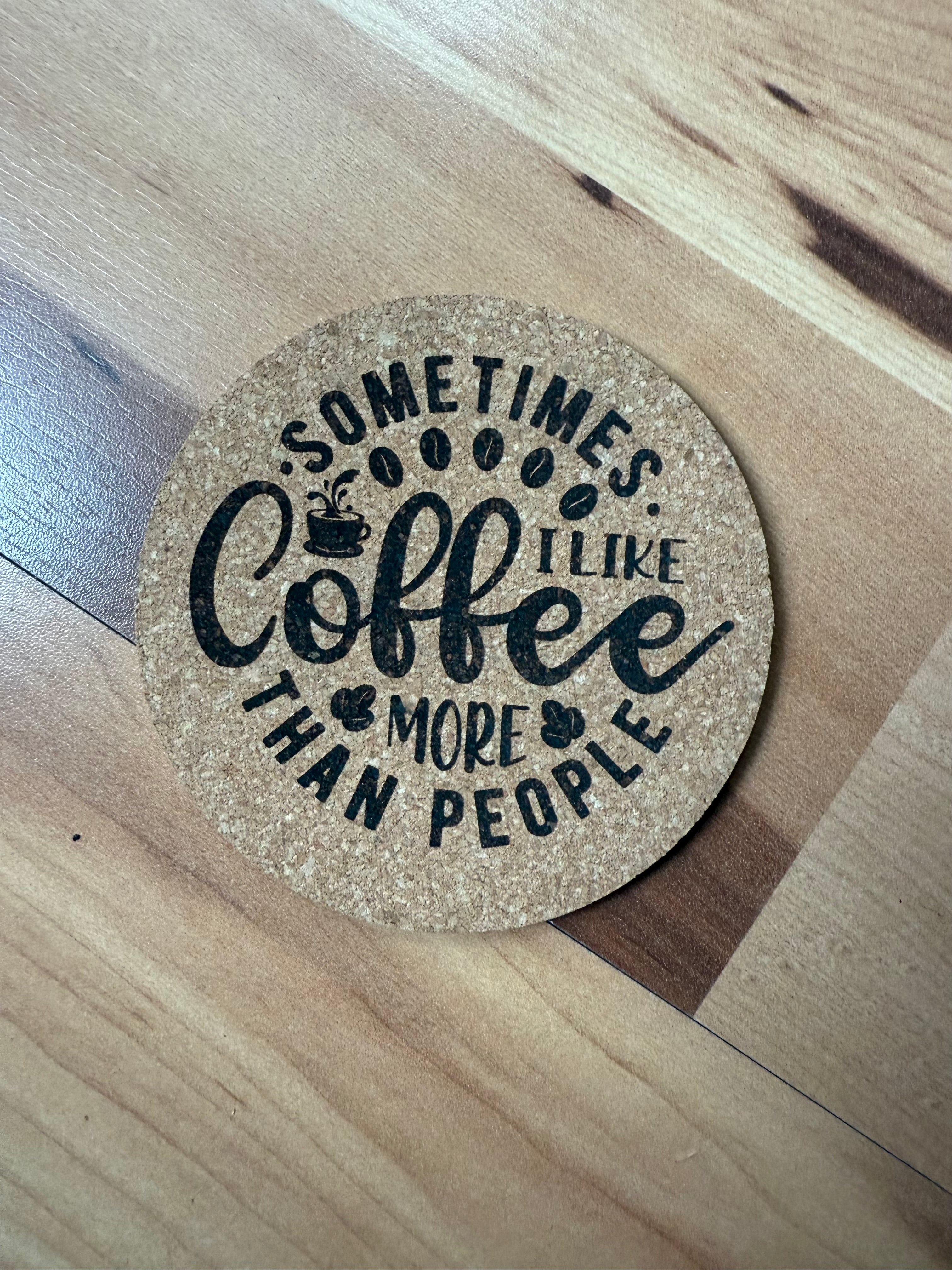 Coffee Themed Engraved Coasters