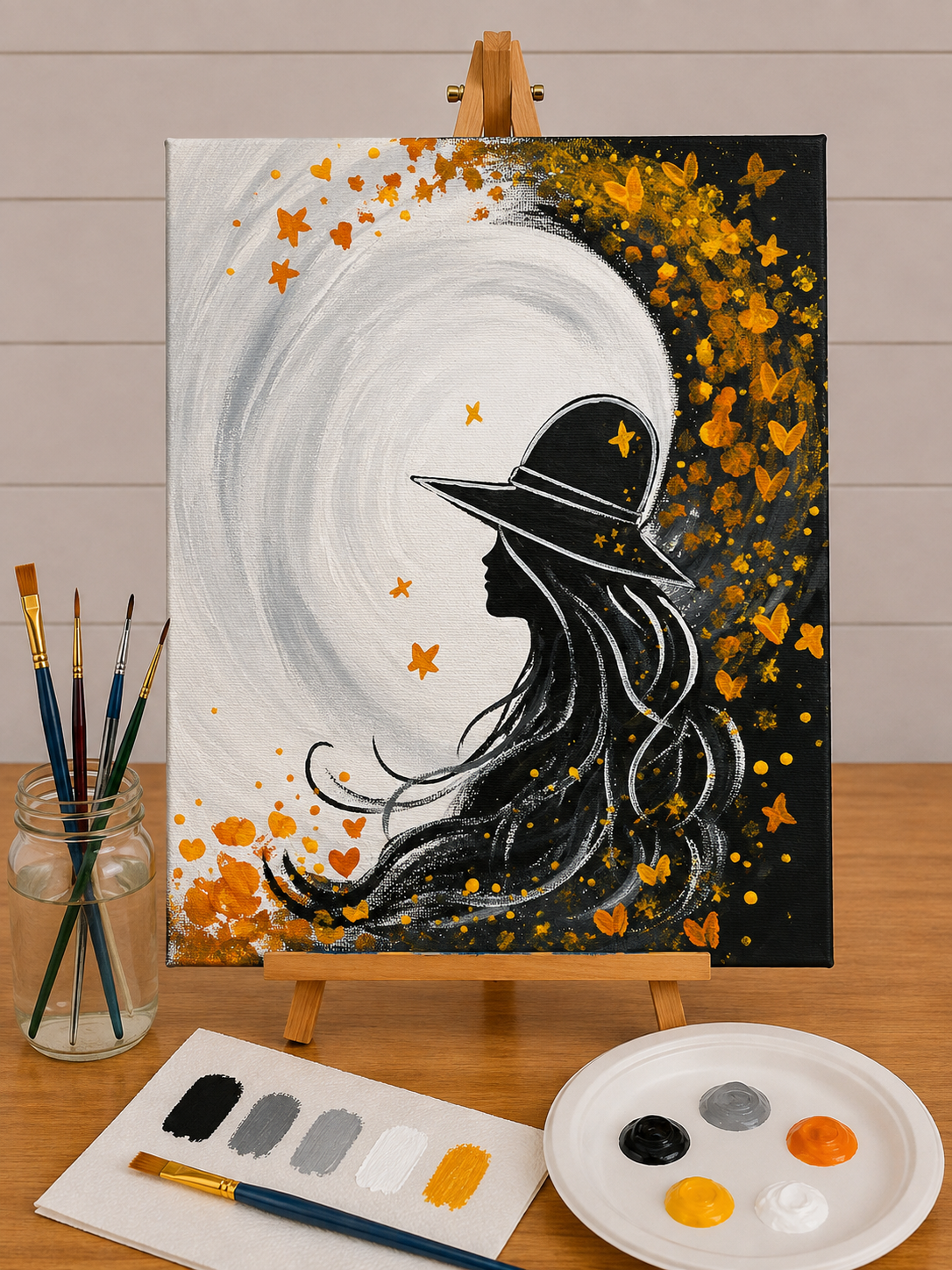Fall Vibes Canvas Art Kit