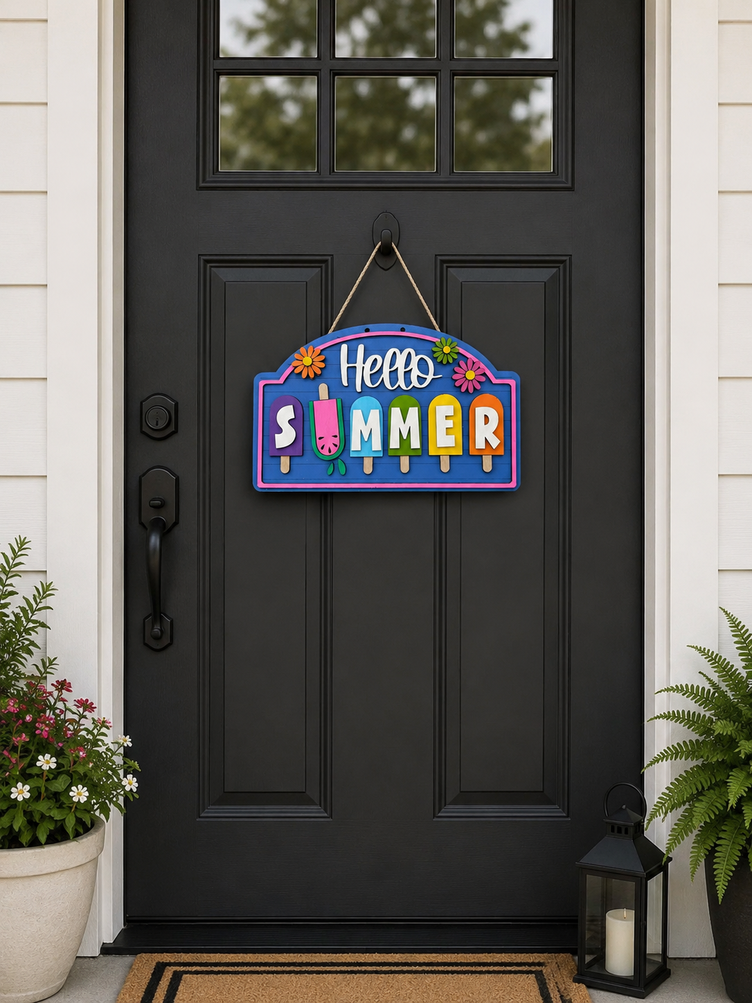 HELLO SUMMER POPSICLE DOOR HANGER KIT