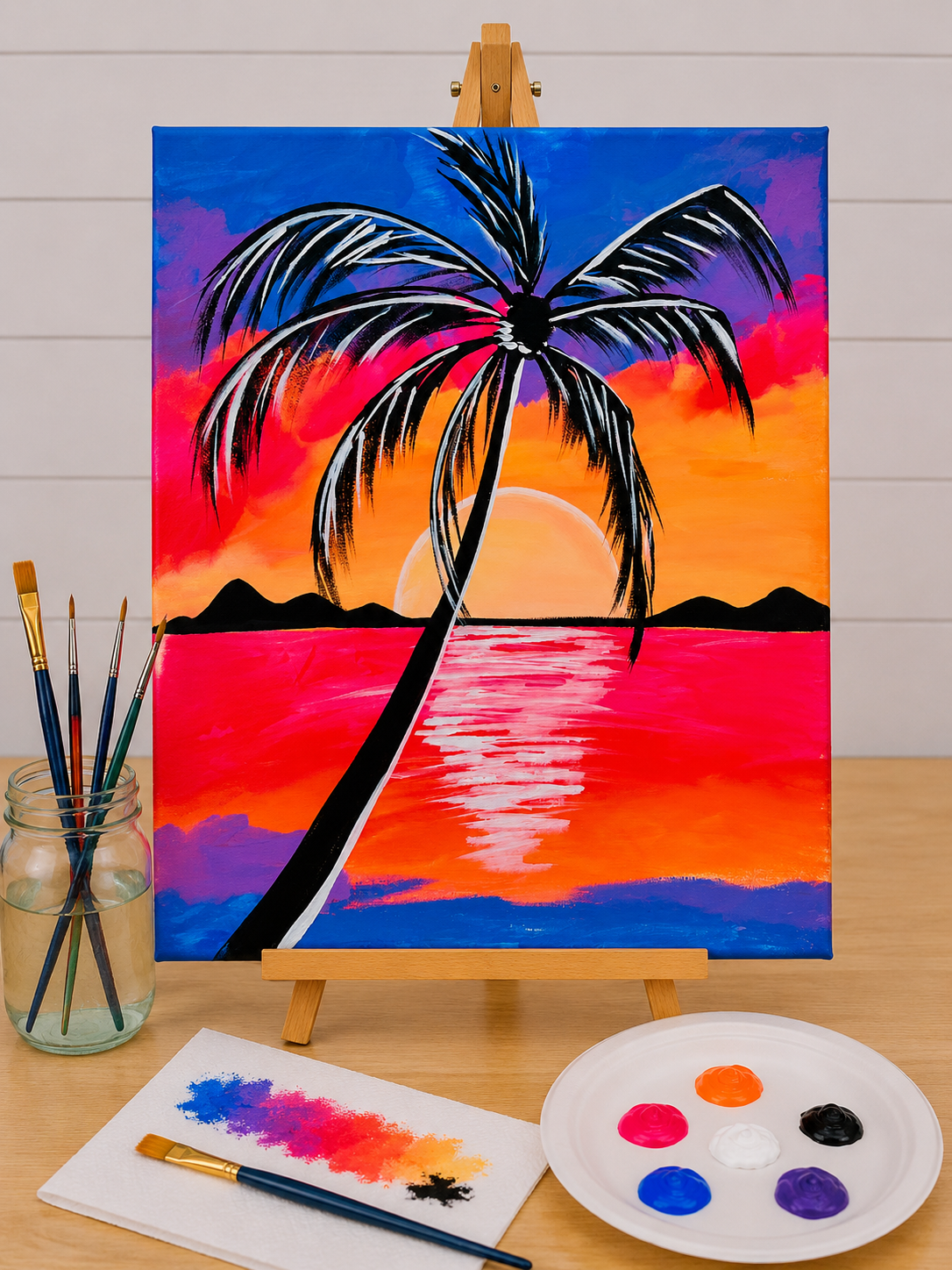 Sunset Palm