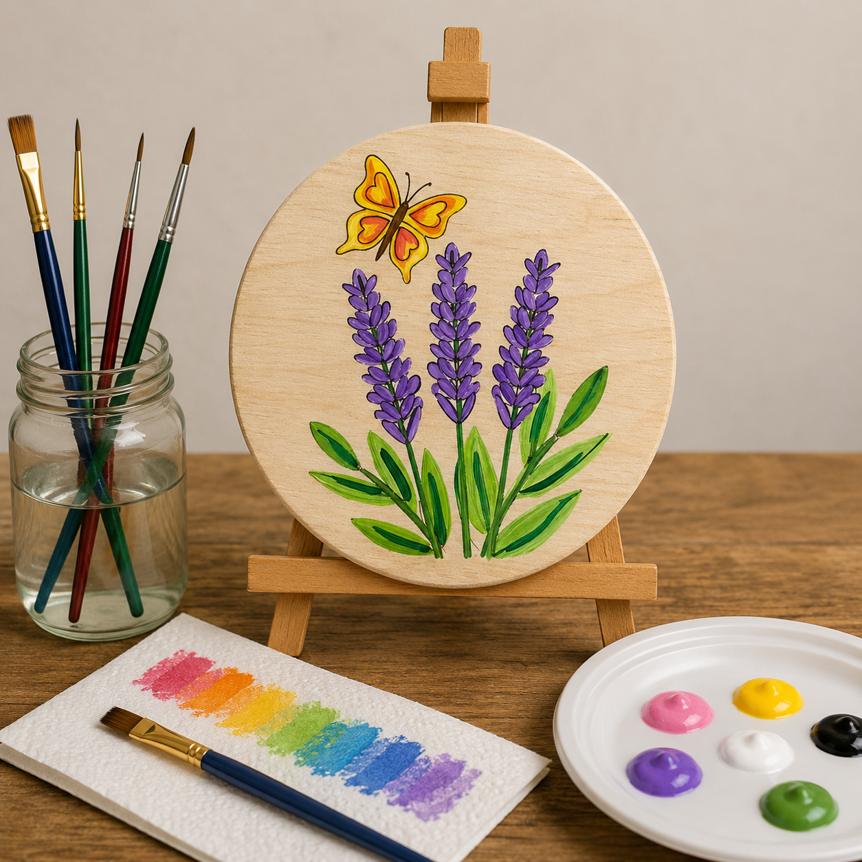 Lavender Canvas Art Kit