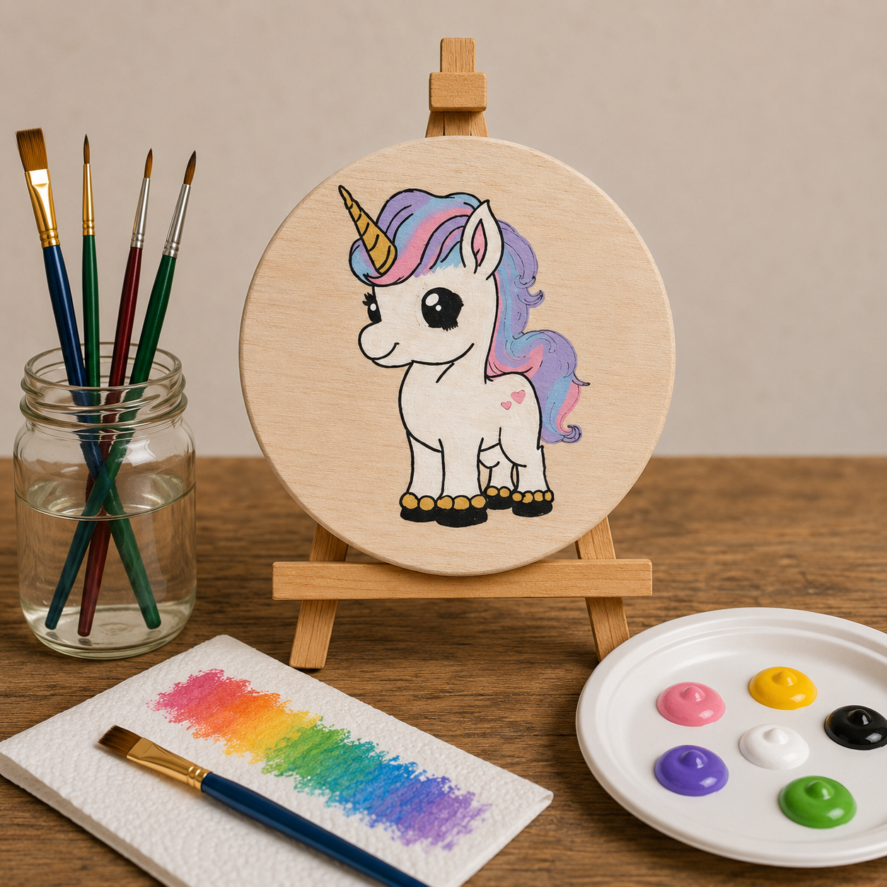 Unicorn Kids Canvas Art Kit