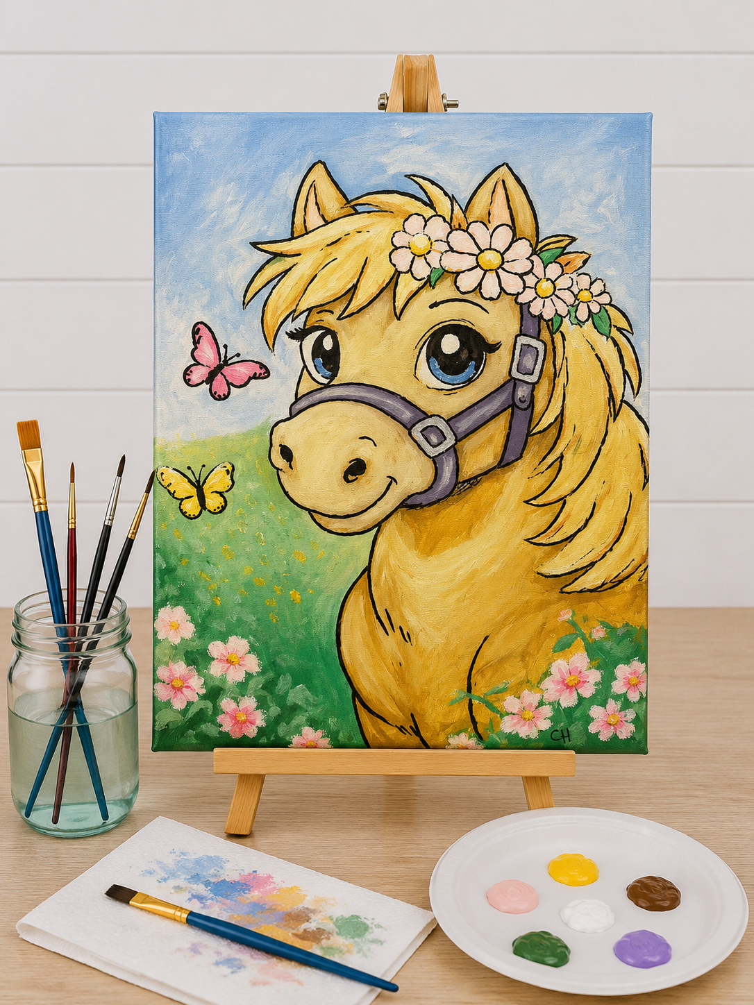 Princess Pony Canvas Art Kit