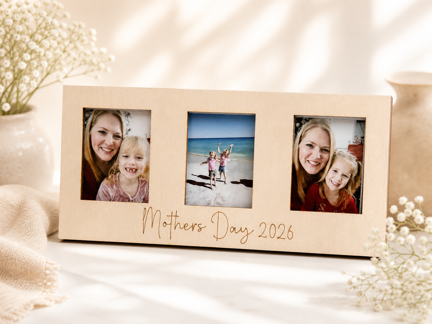Personalized Polaroid Wood Photo Frames