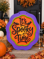 It's Spooky Time Door Hanger (Painted)
