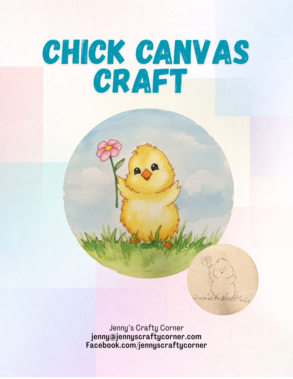 Chick Canvas Art Kit