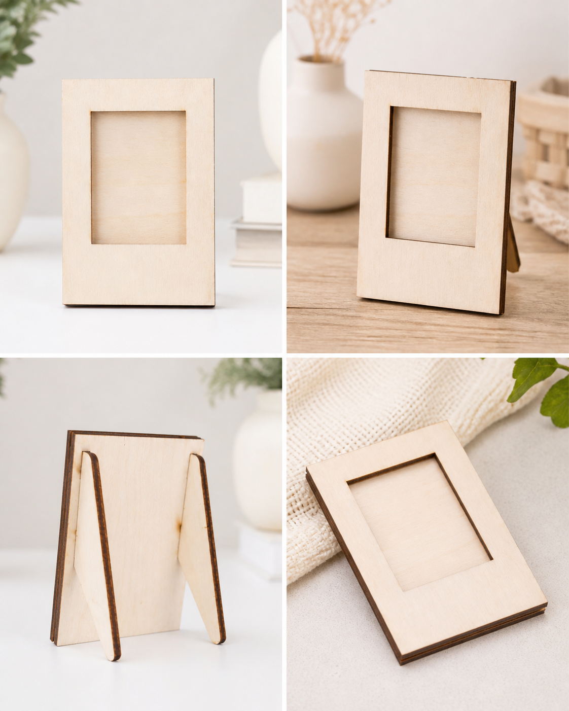 Personalized Polaroid Wood Photo Frames