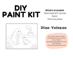 Dino Volcano 5x7 Kids Canvas Art Kit