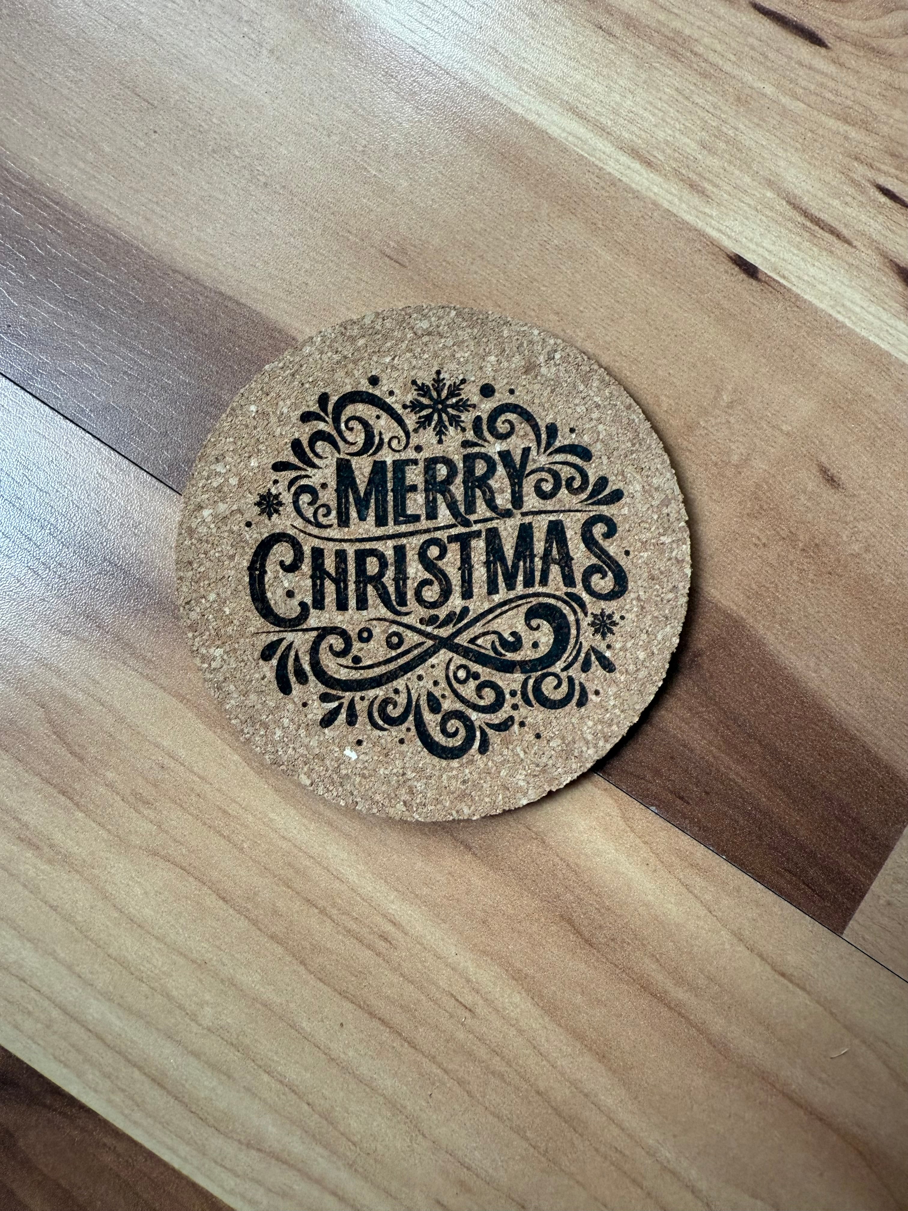Christmas Themed Engraved Coasters