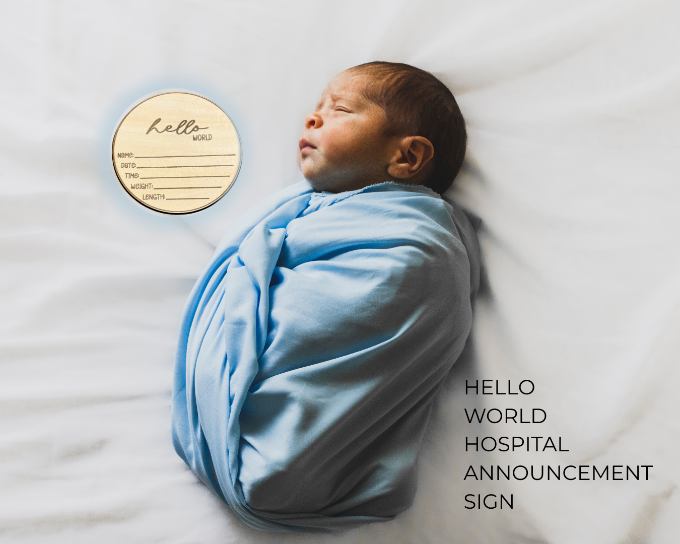 Baby Announcement Sign (Name not Lasered)