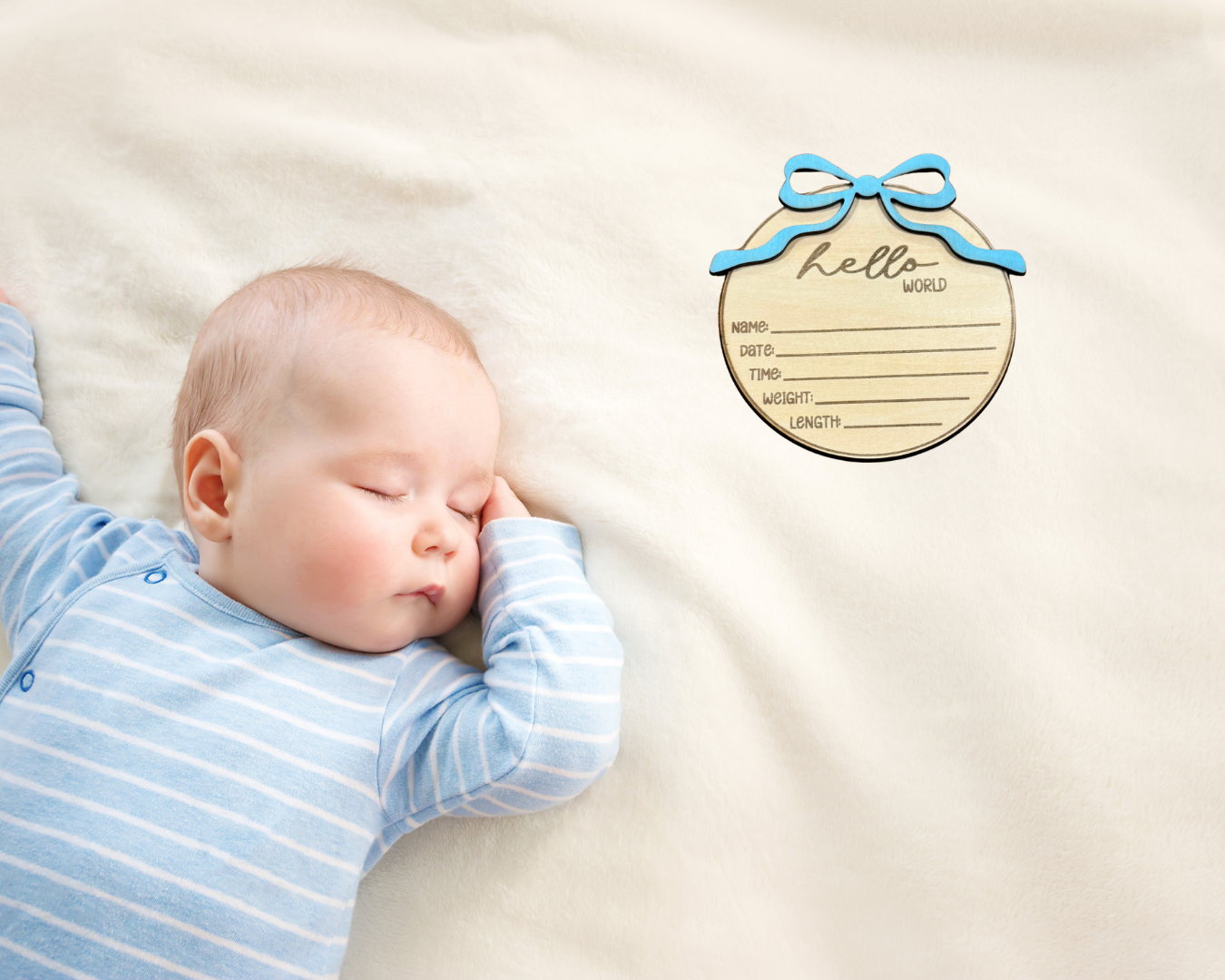 Baby Announcement Sign (Name not Lasered)