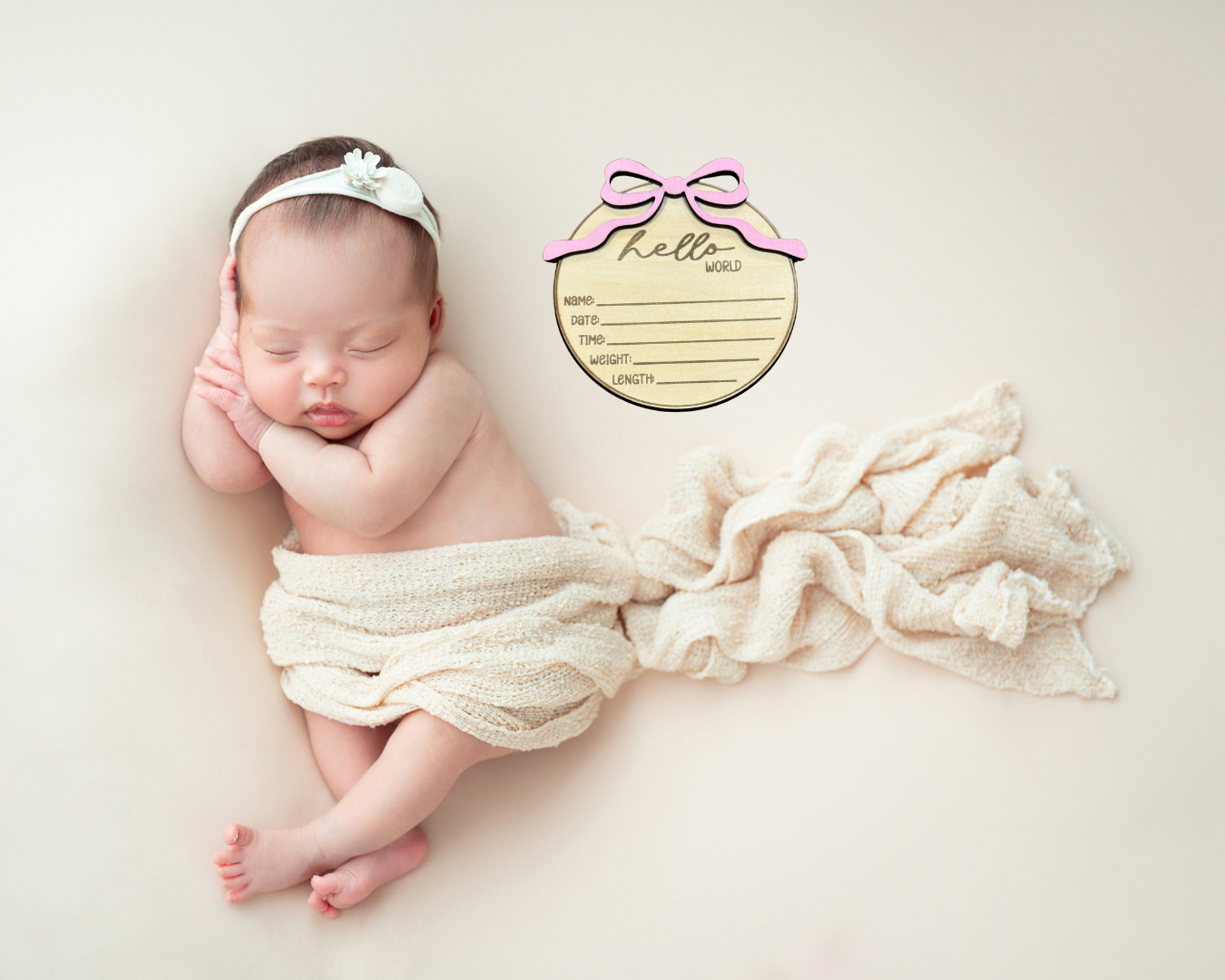Baby Announcement Sign (Name not Lasered)