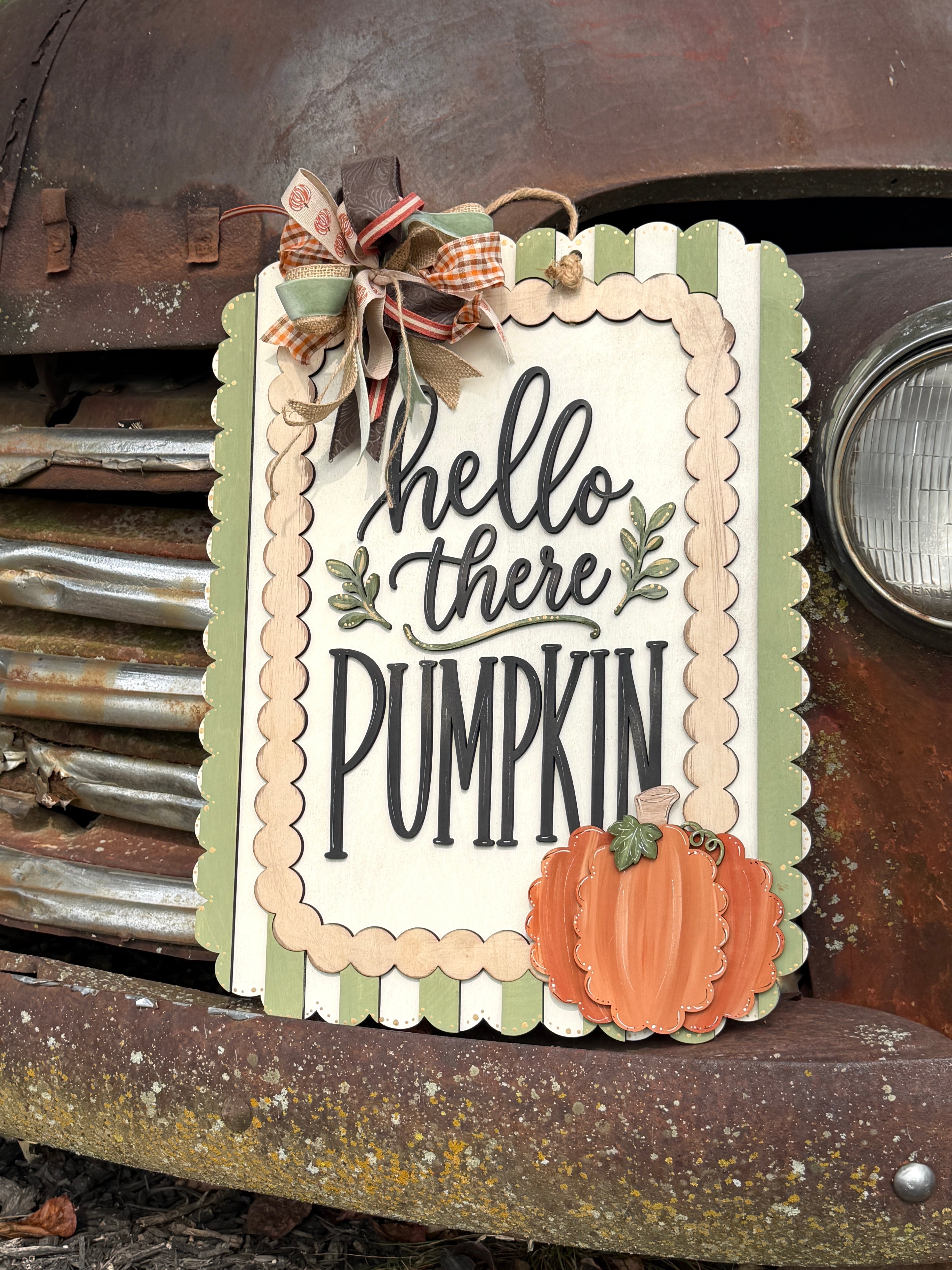 Hello There Pumpkin Door Hanger Kit