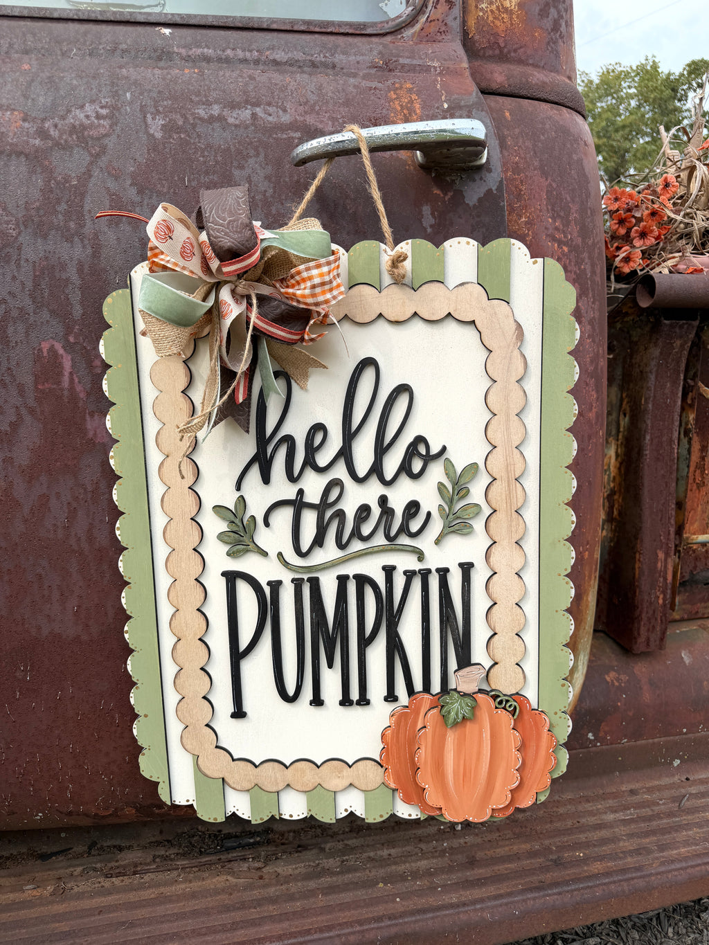 Hello There Pumpkin Door Hanger Kit