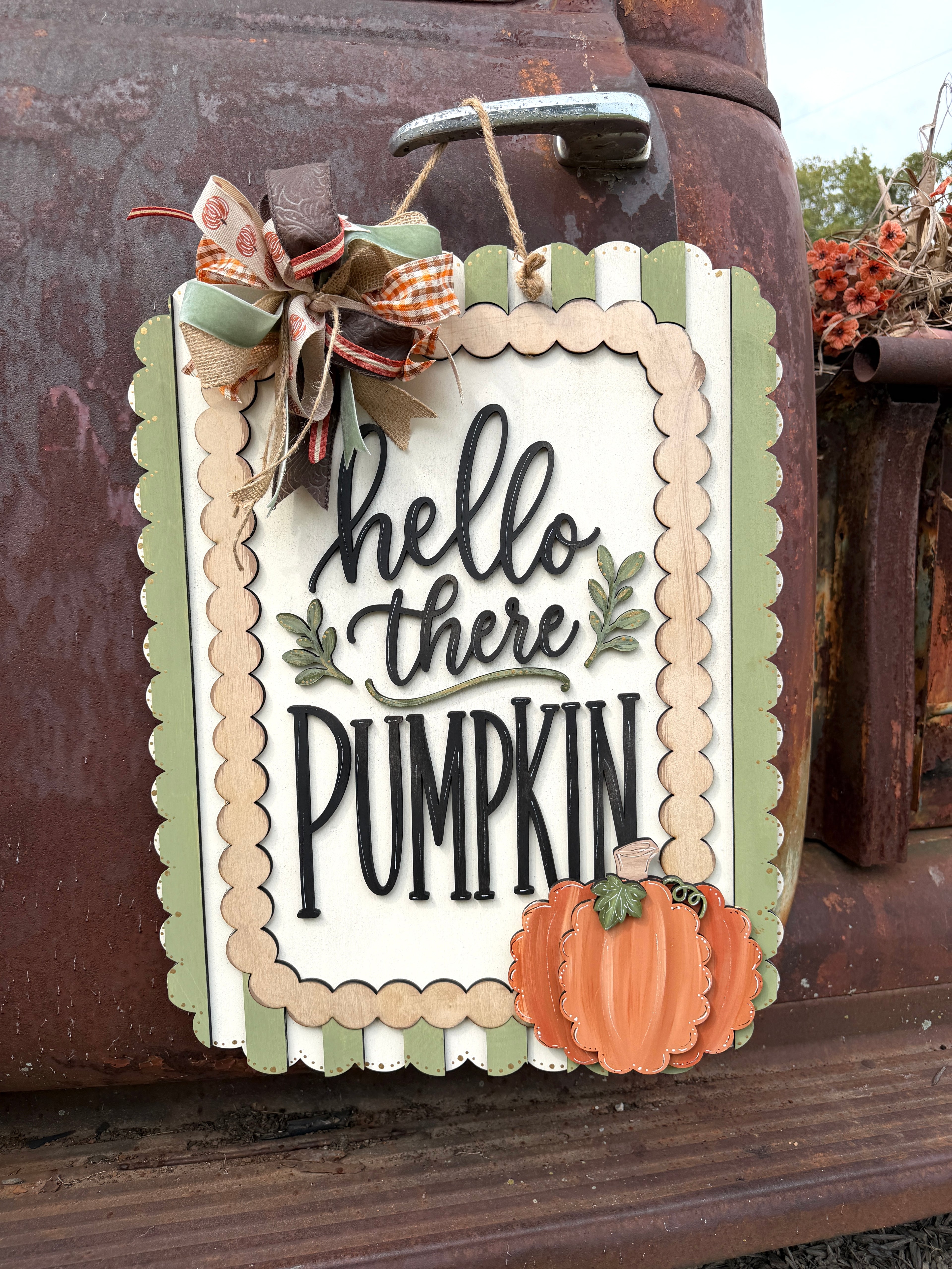 Hello There Pumpkin Door Hanger Kit