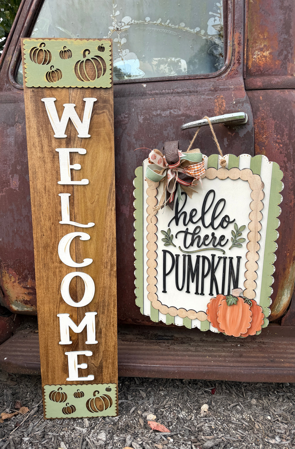 Hello There Pumpkin Door Hanger Kit