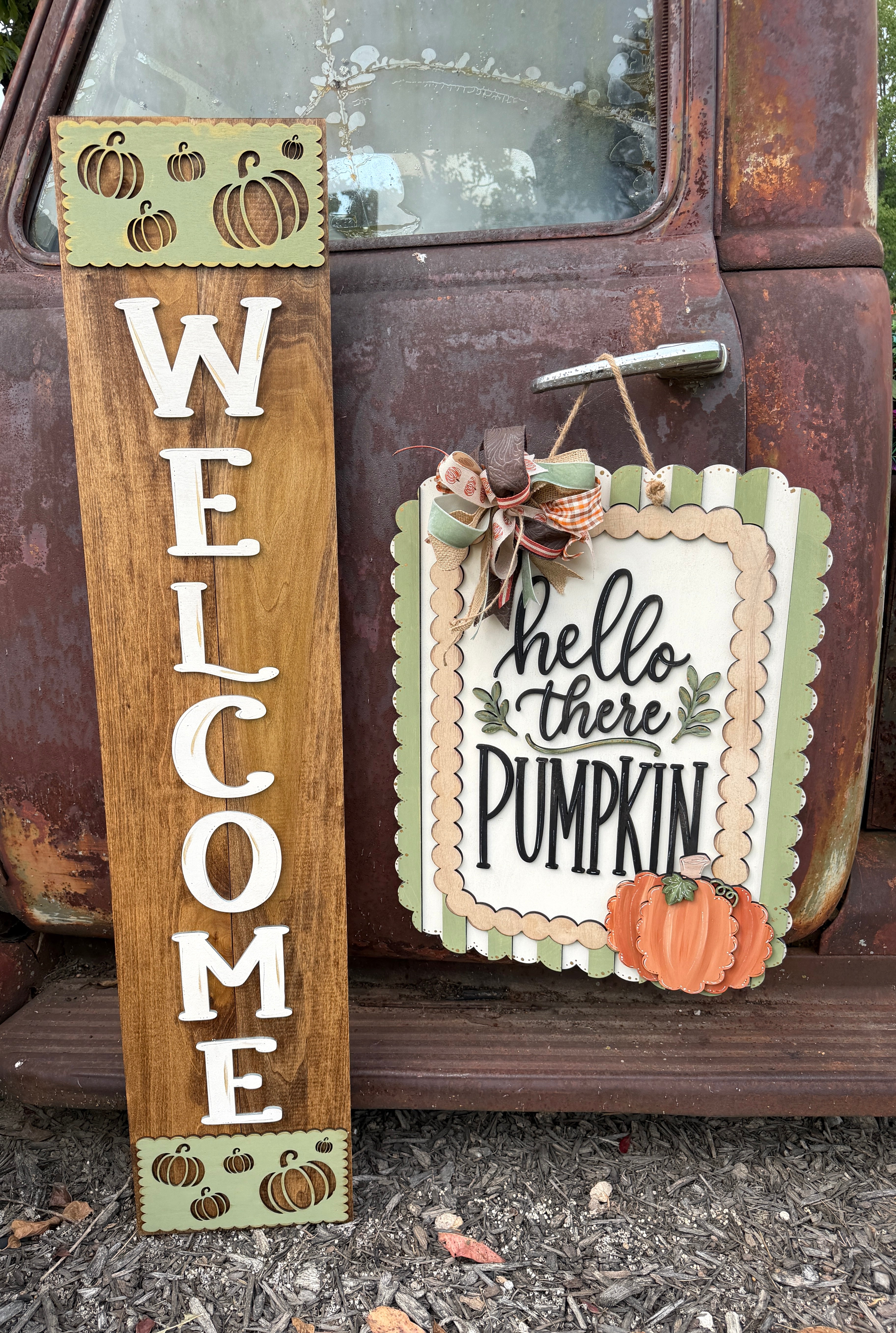Hello There Pumpkin Door Hanger Kit