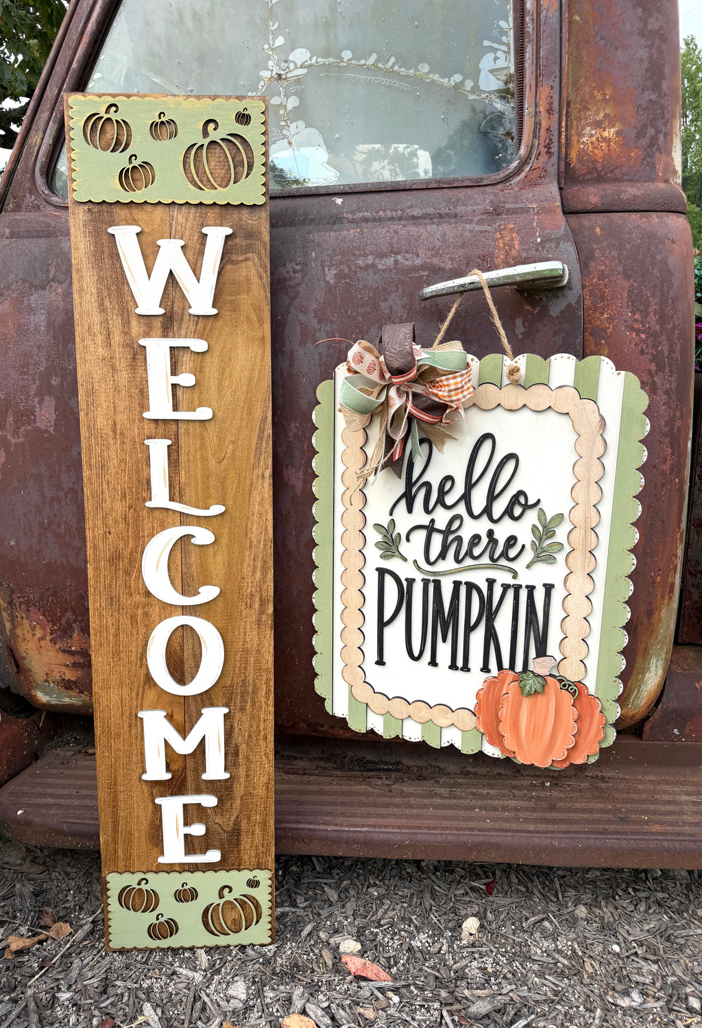 Hello There Pumpkin Door Hanger Kit