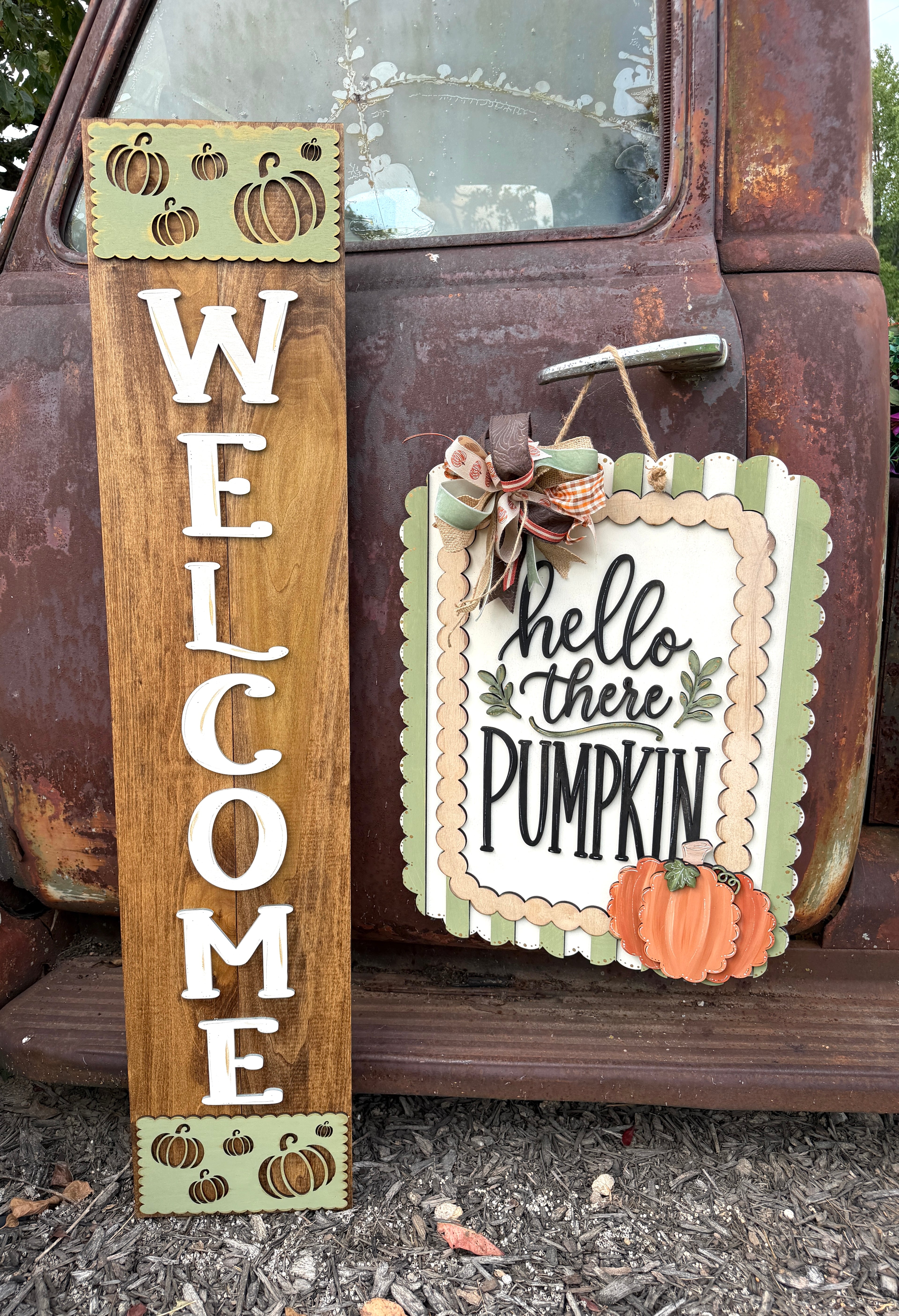Hello There Pumpkin Door Hanger Kit