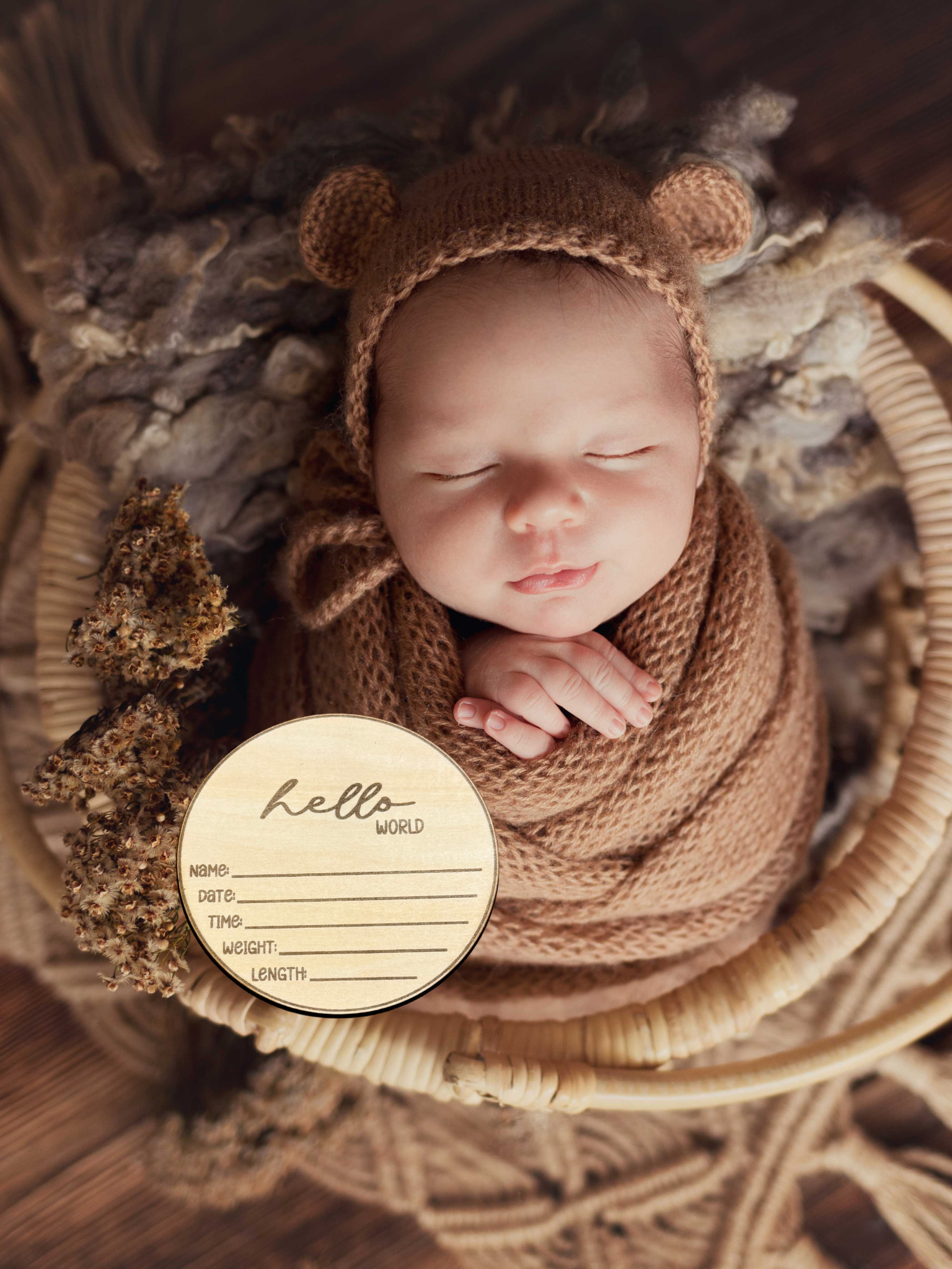 Baby Announcement Sign (Name not Lasered)
