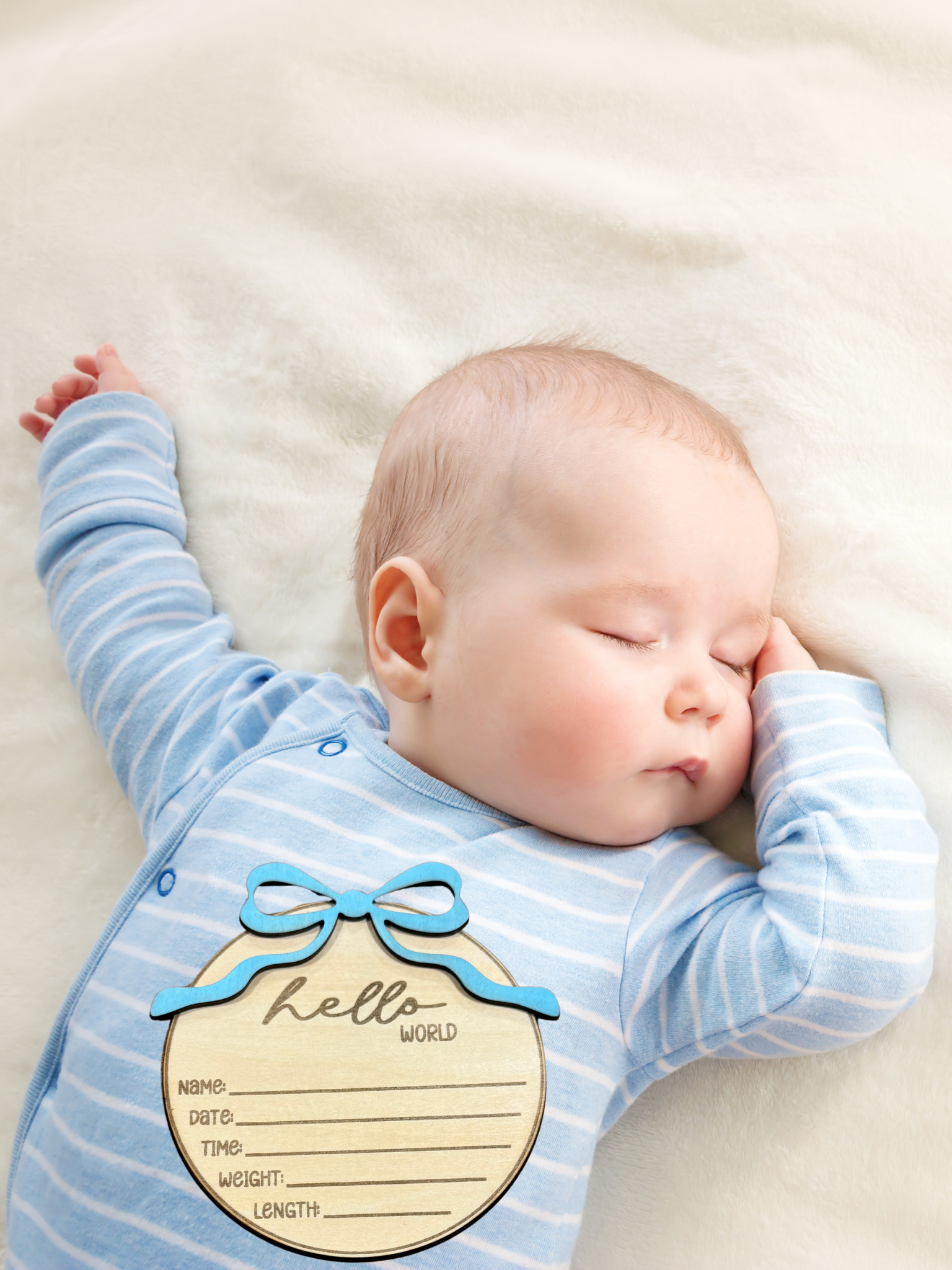 Baby Announcement Sign (Name not Lasered)